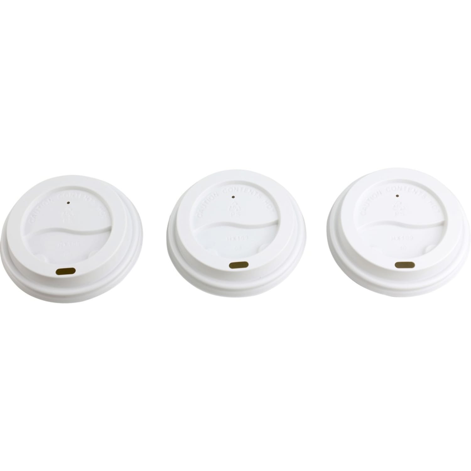 Genuine Joe Ripple Hot Cup Protective Lids, 10 - 16 Oz, White, Pack Of 1000 - Image 4