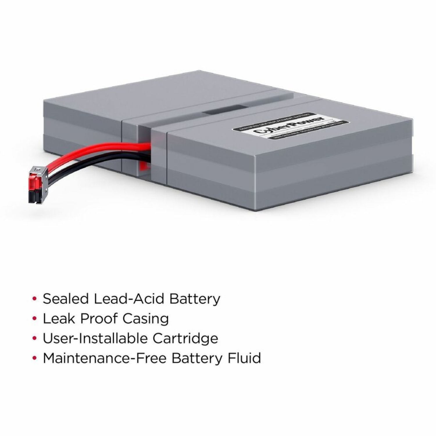 CyberPower RB0690X2A Replacement Battery Cartridge - 2 X 6 V / 8 Ah Sealed Lead-Acid Battery, 18MO Warranty - Image 3