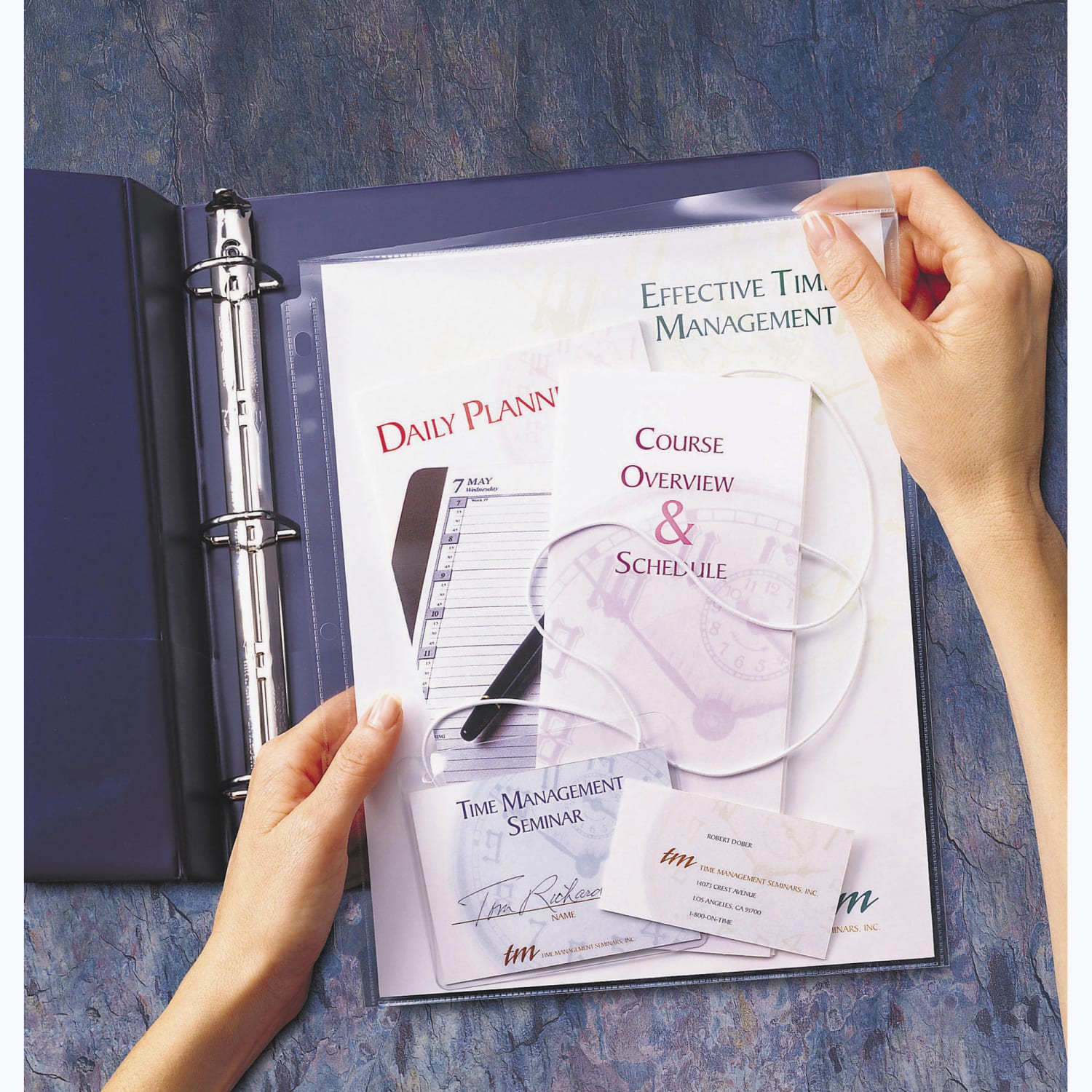 Avery Secure Top Sheet Protectors - For Letter 8 1/2in x 11in Sheet - 3 x Holes - Ring Binder - Clear - Polypropylene - 75 / Bundle - Image 3