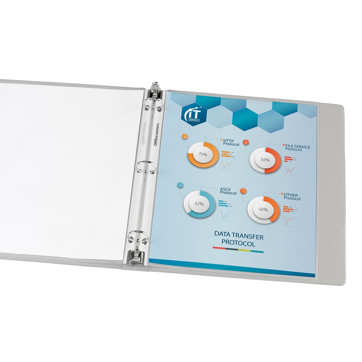 Office Depot Brand Heavyweight Sheet Protectors, 8-1/2in x 11in, Non-Glare, Box Of 50 - Image 4