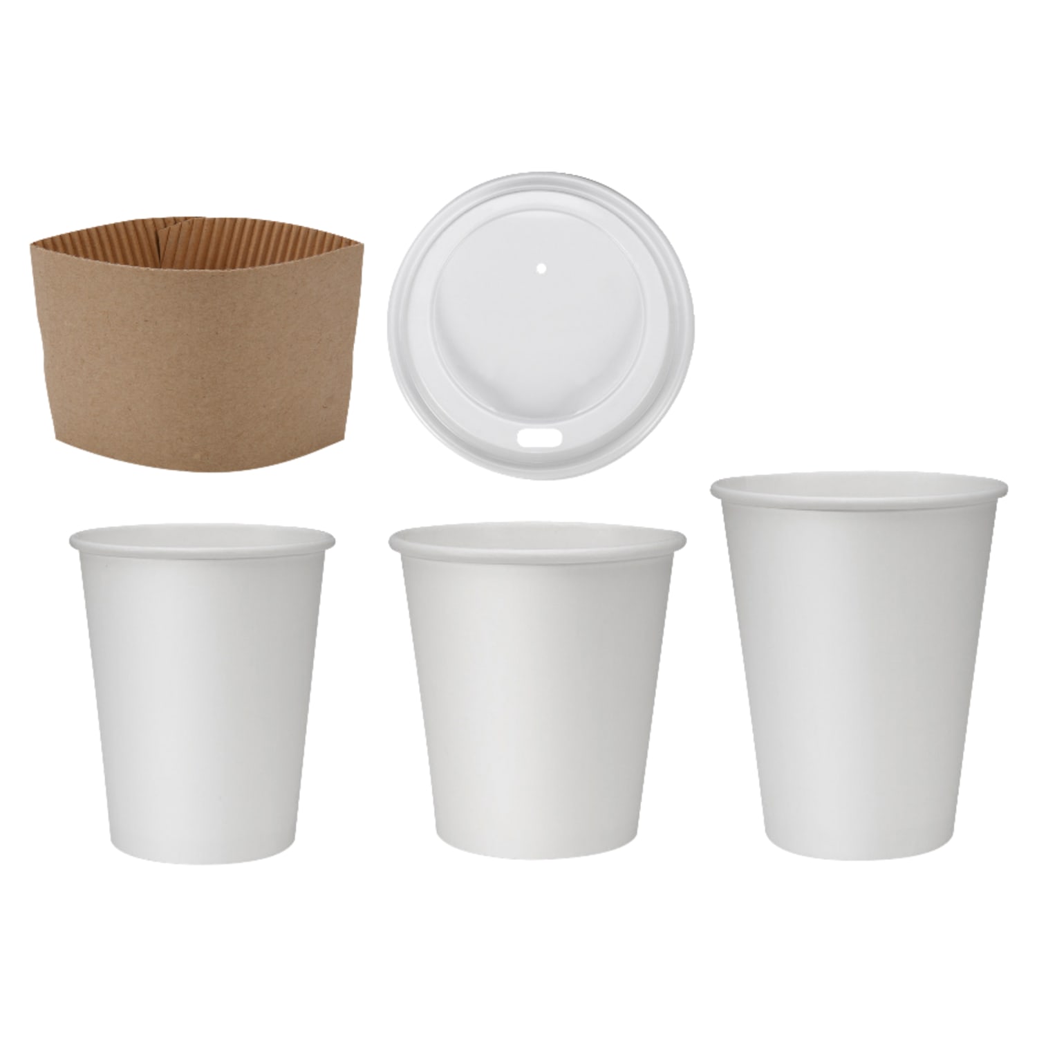 Genuine Joe Polyurethane-Lined Disposable Hot Cups, Single, 12 Oz, White, Pack Of 1000 - Image 3