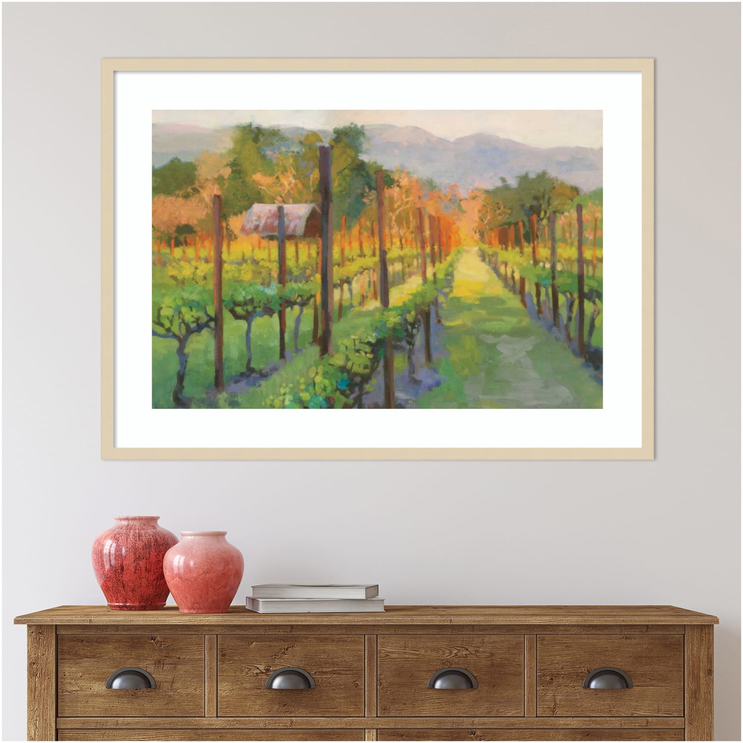 Amanti Art Silverado Afternoon Landscape by Christine Debrosky Wood Framed Wall Art Print, 41inW x 30inH, Natural - Image 5