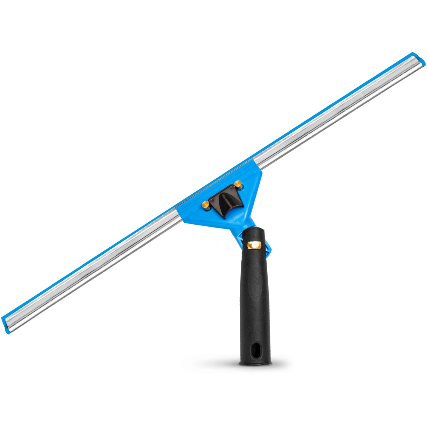 Gritt Commercial Swivel Window Squeegee With Quick Release, 18in, Blue/Silver/Black