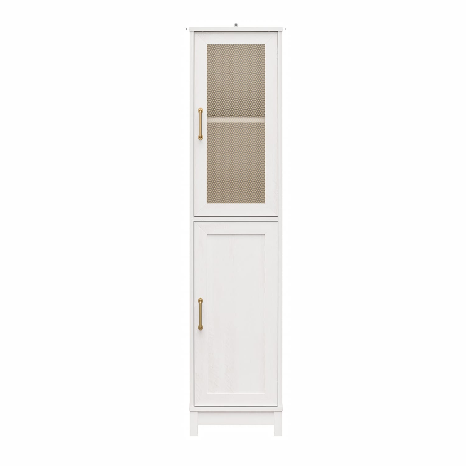 Mr. Kate Tess 2-Door Storage Cabinet with Modular Storage Options, 77-3/8inH x 17-3/4inW x 15-11/16inD, Ivory Oak - Image 6