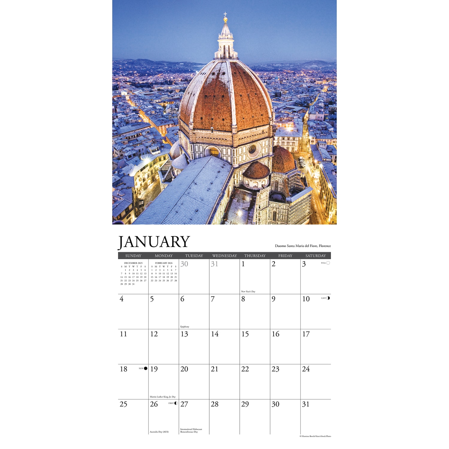 2026 Willow Creek Press Scenic Monthly Wall Calendar, 12in x 12in, Tuscany, January To December, 55595 - Image 3
