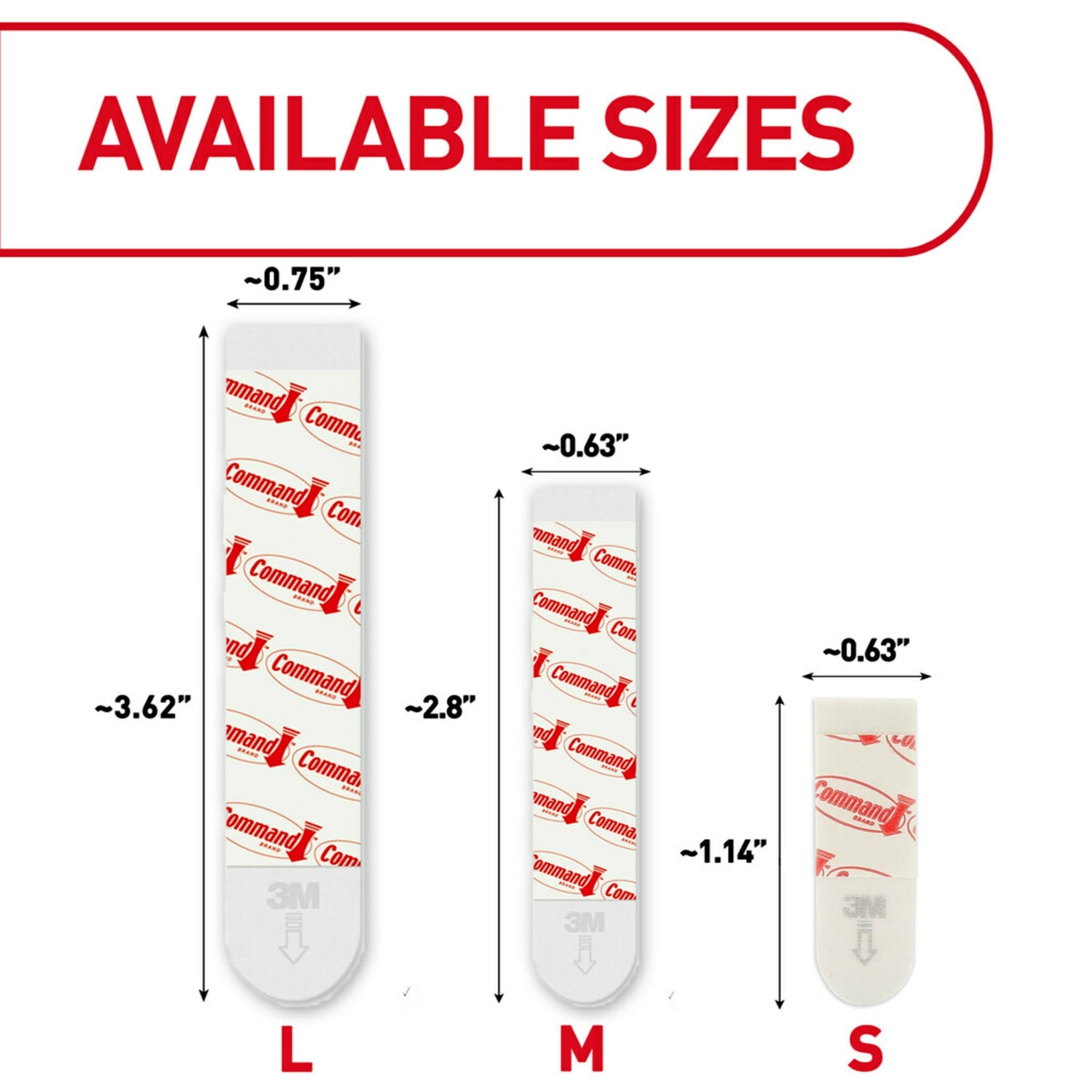 Command Large Strip Refill, 8 White Adhesive Strips, Damage Free Hanging Picture Hangers, No Tools Wall Hanging Strips For Living Spaces - Image 3