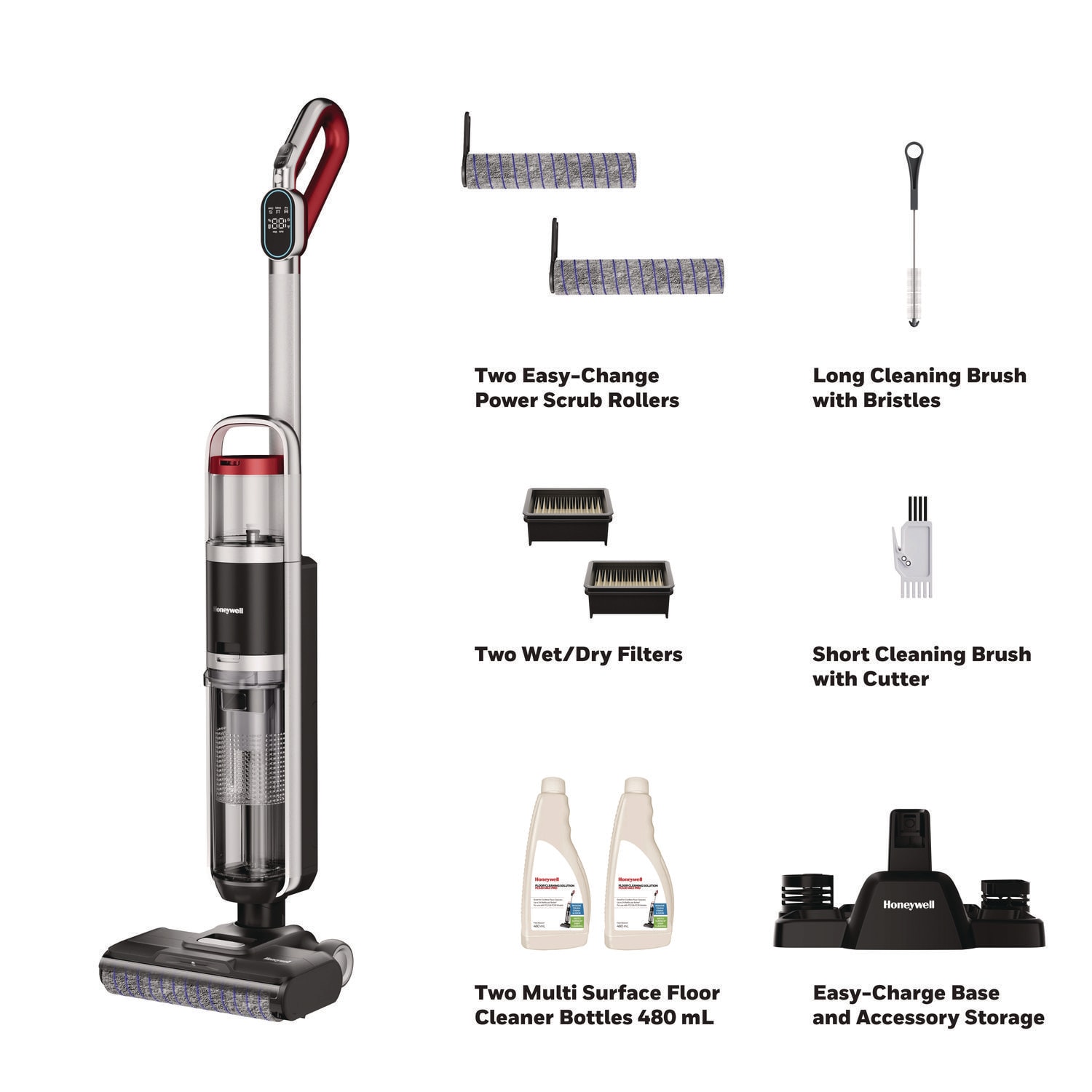 Honeywell Ultamax Elite FC20 Cordless Floor Cleaner, 13.5in Cleaning Path, Graphite - Image 4