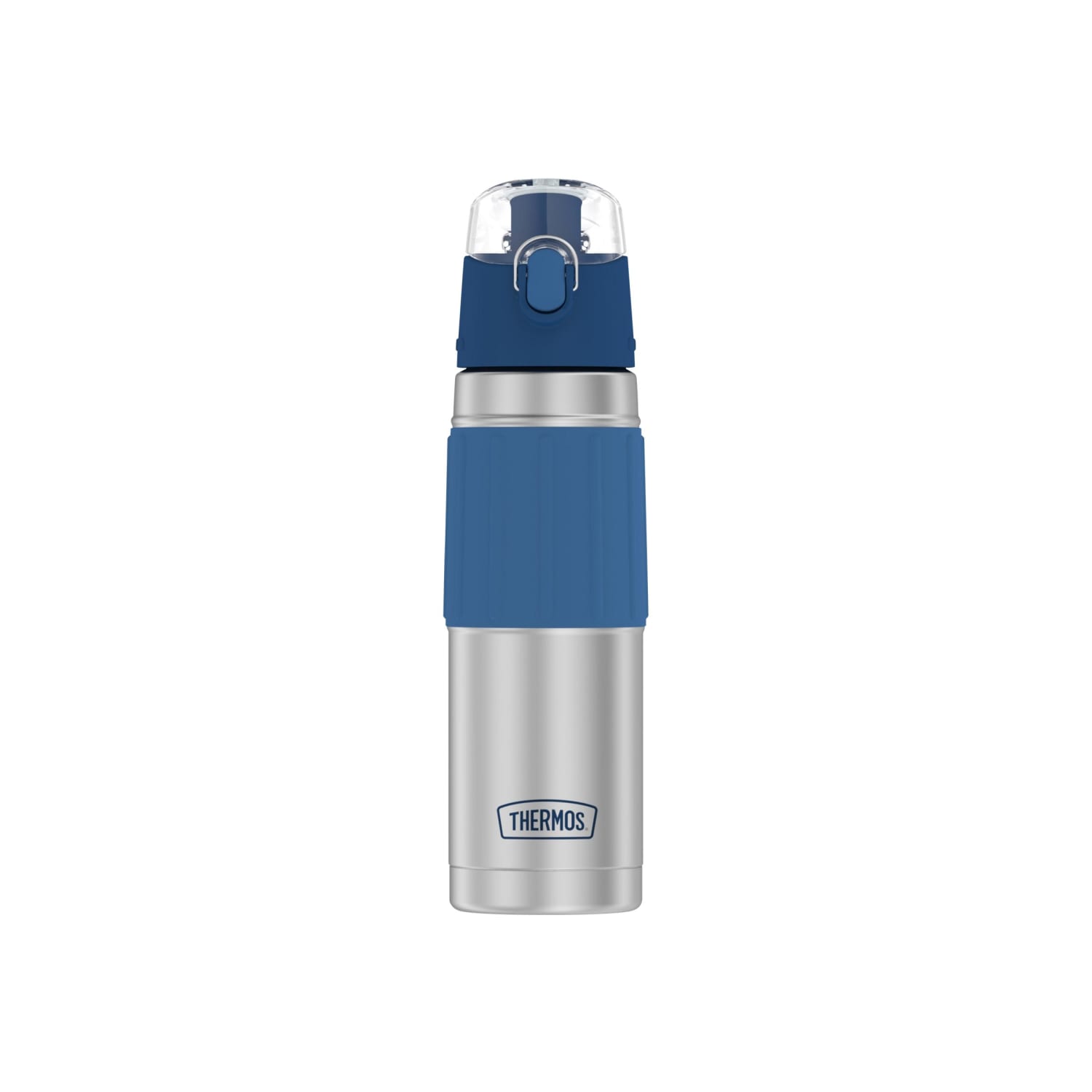 Thermos 18-Ounce Vacuum-Insulated Stainless Steel Hydration Bottle (Slate Blue) - 18 fl oz (532.3 mL) - Vacuum - Slate Blue, Blue