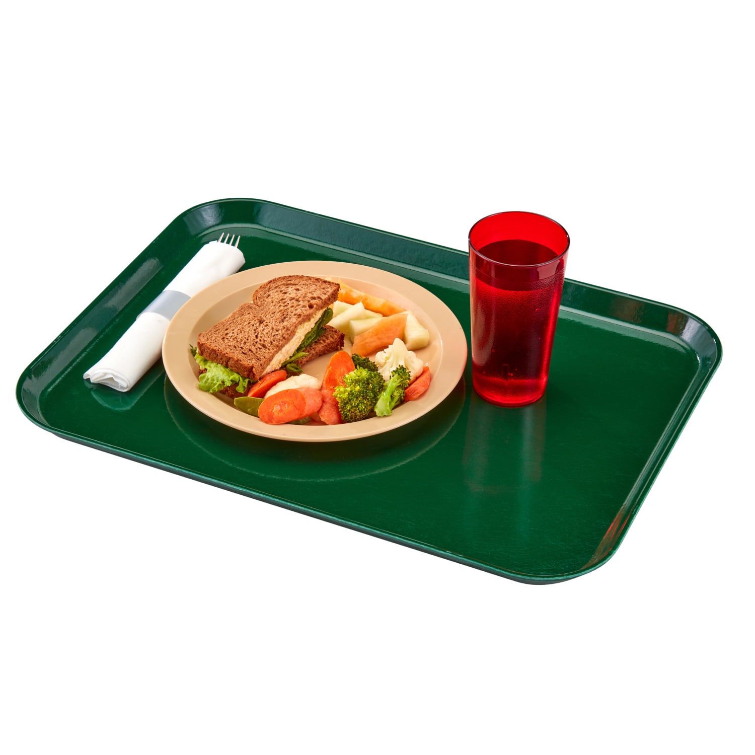 Cambro Camtray Rectangular Serving Trays, 15in x 20-1/4in, Sherwood Green, Pack Of 12 Trays - Image 6