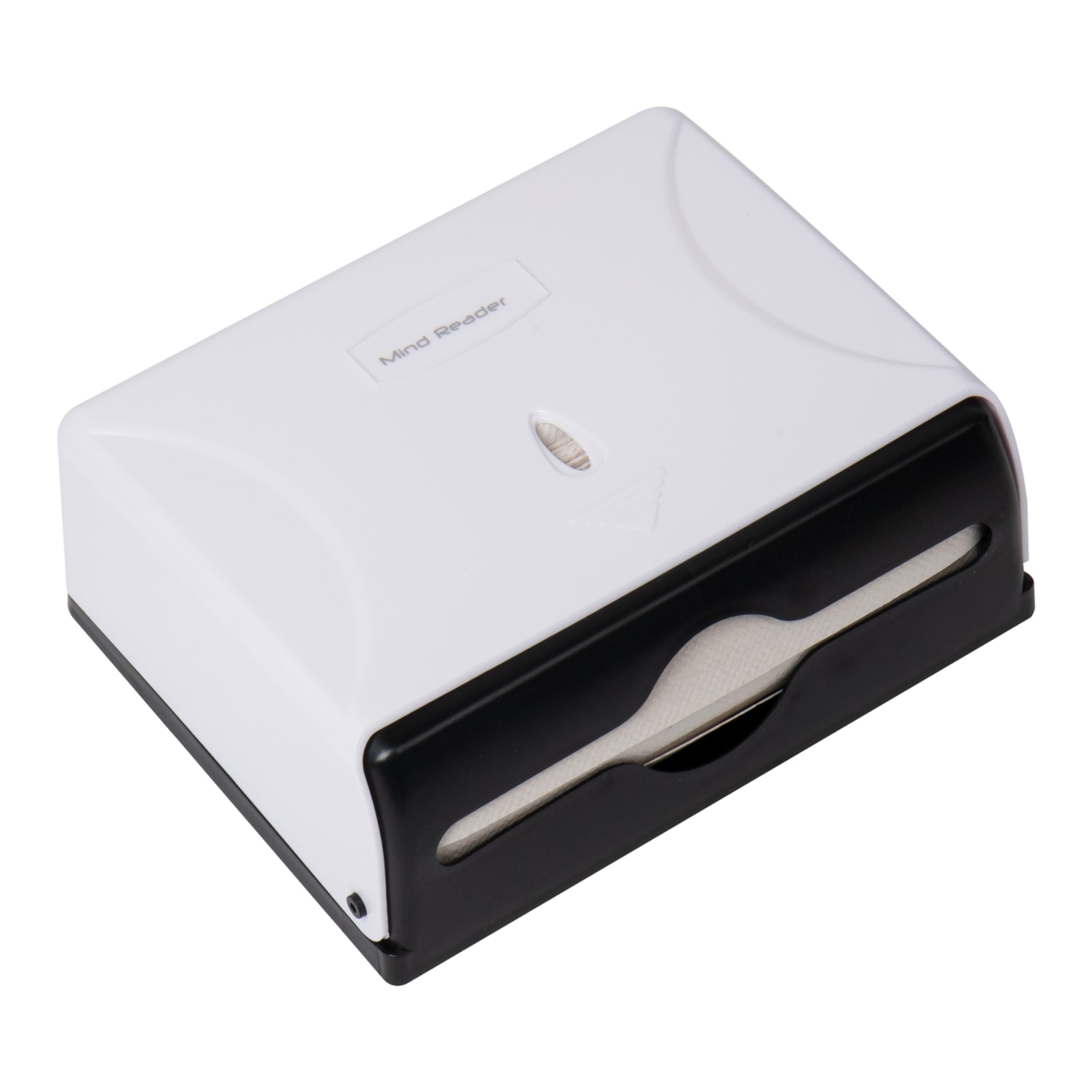 Mind Reader Multi-Fold Mounted Paper Towel Dispenser, 8inH x 10-1/4inW x 3-3/4inD, White - Image 6