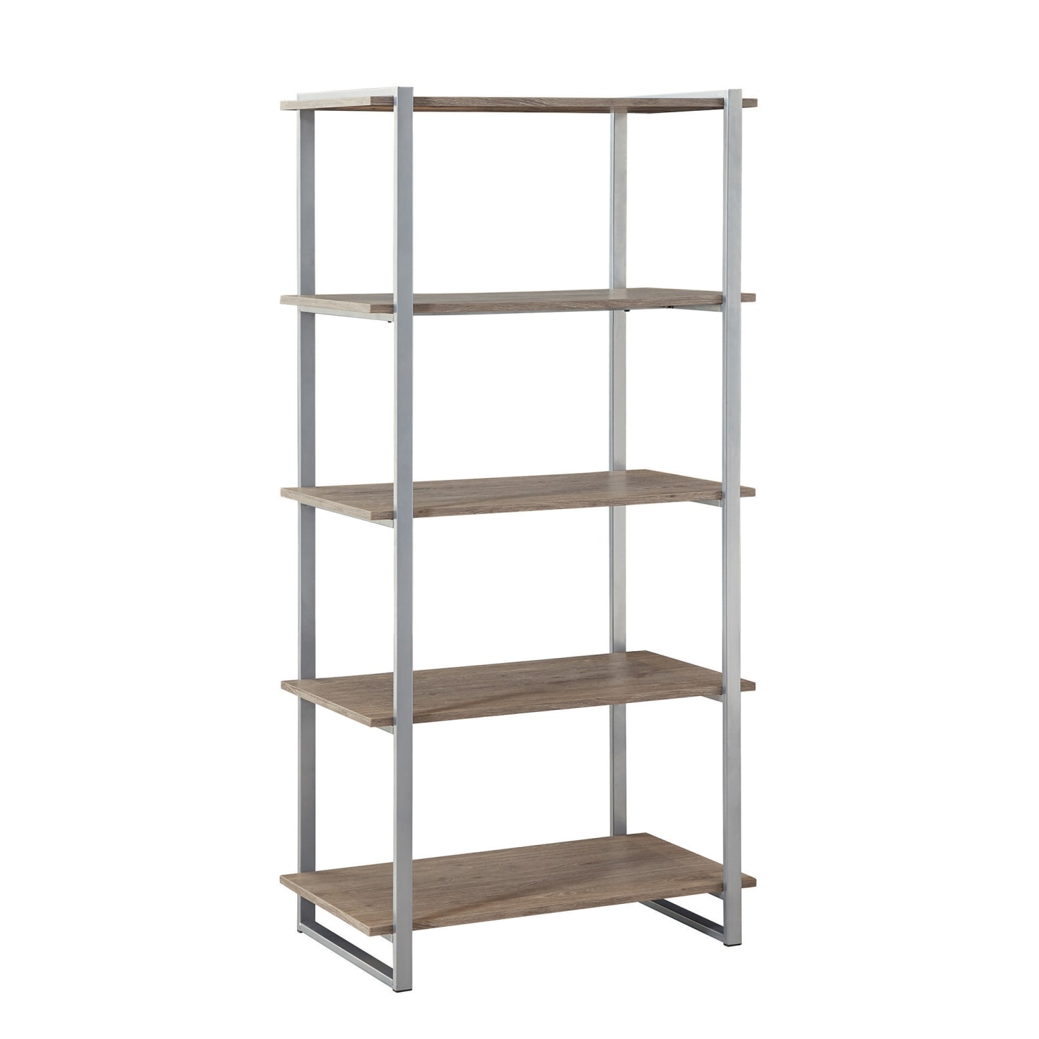 Realspace Trezza 60inH 4-Shelf Bookcase, Light Oak - Image 3