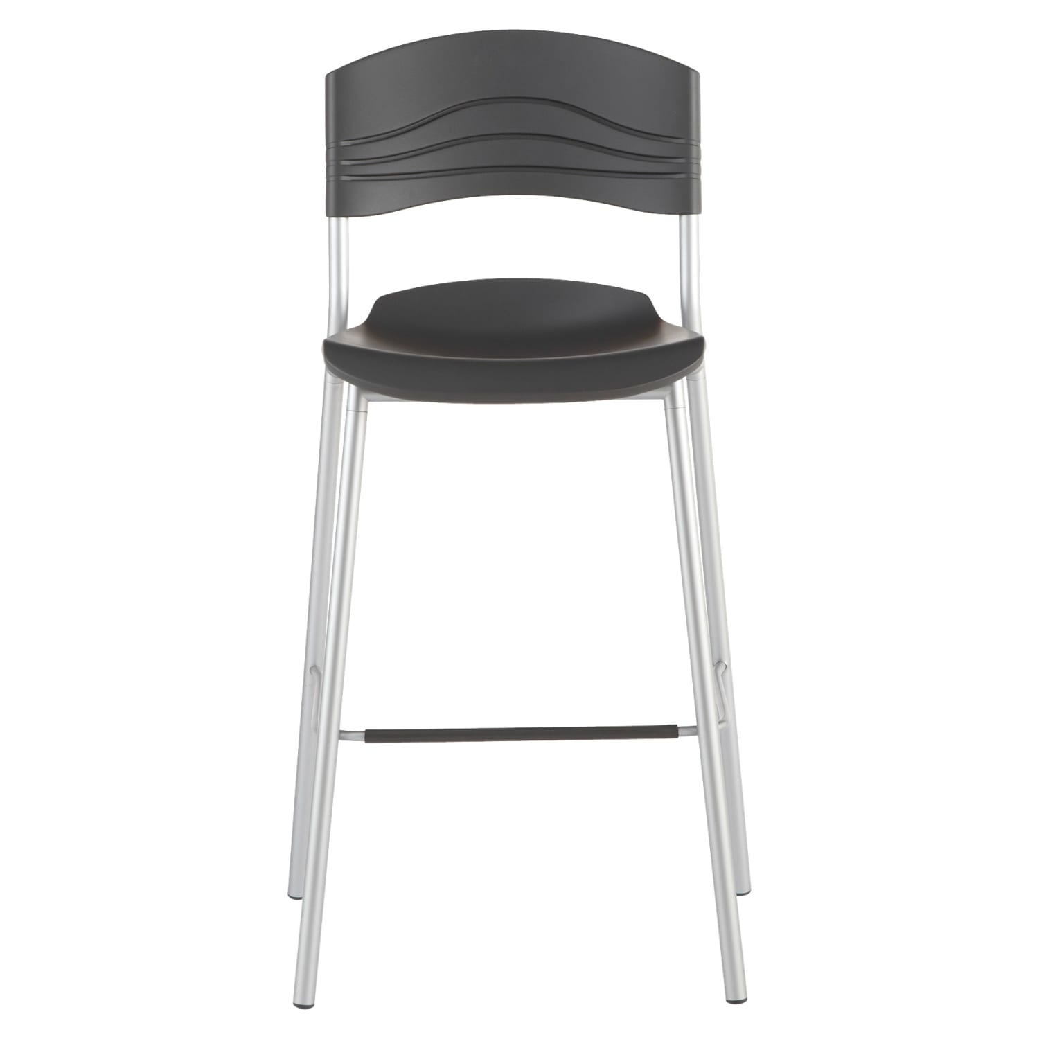 Iceberg CafeWorks Bistro Stool GraphiteSilver PopularChairscom