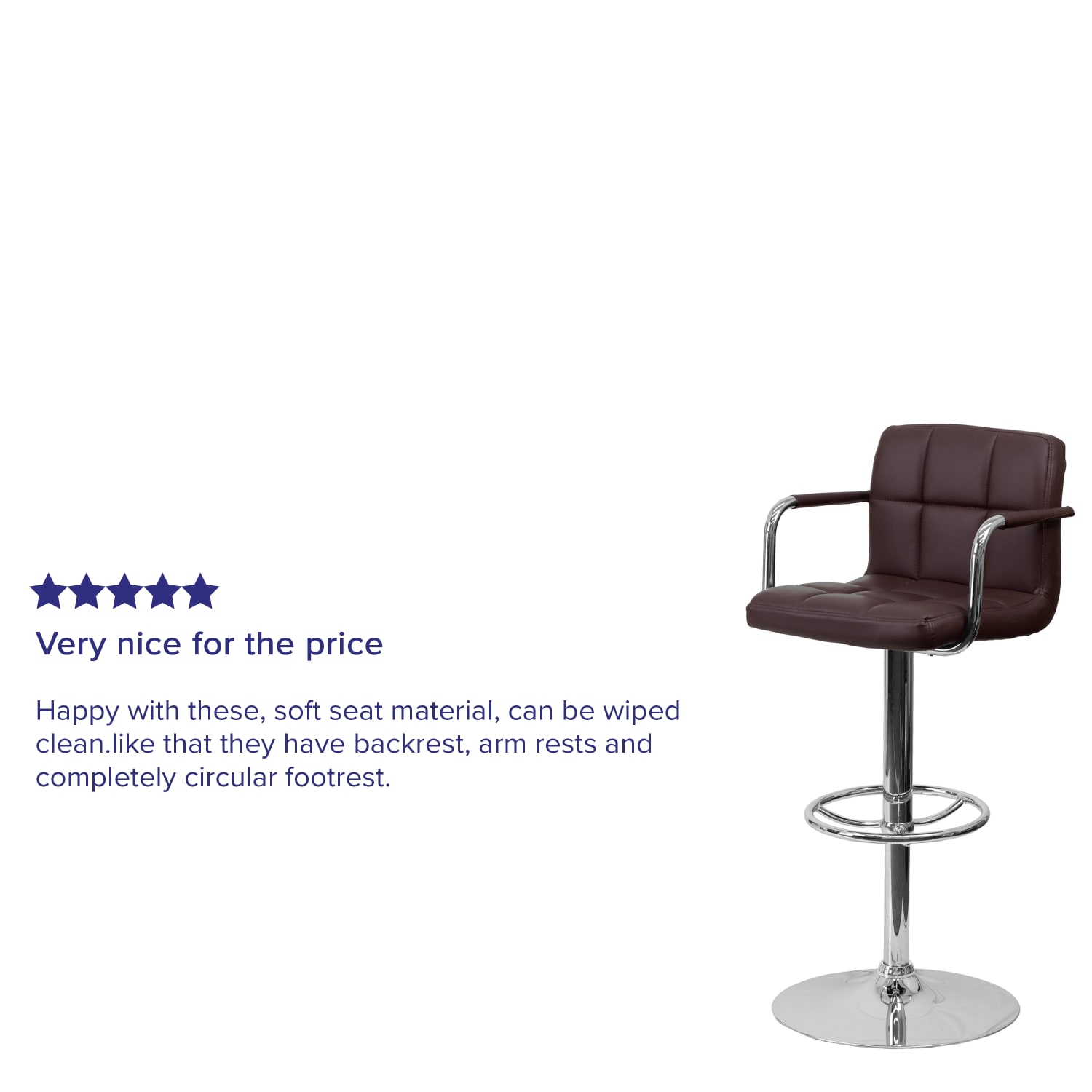 Flash Furniture Contemporary Quilted Vinyl Adjustable Height Bar Stool Brown PopularChairscom Flash Furniture Contemporary Quilted Vinyl Adjustable Height Bar Stool Brown PopularChairscom