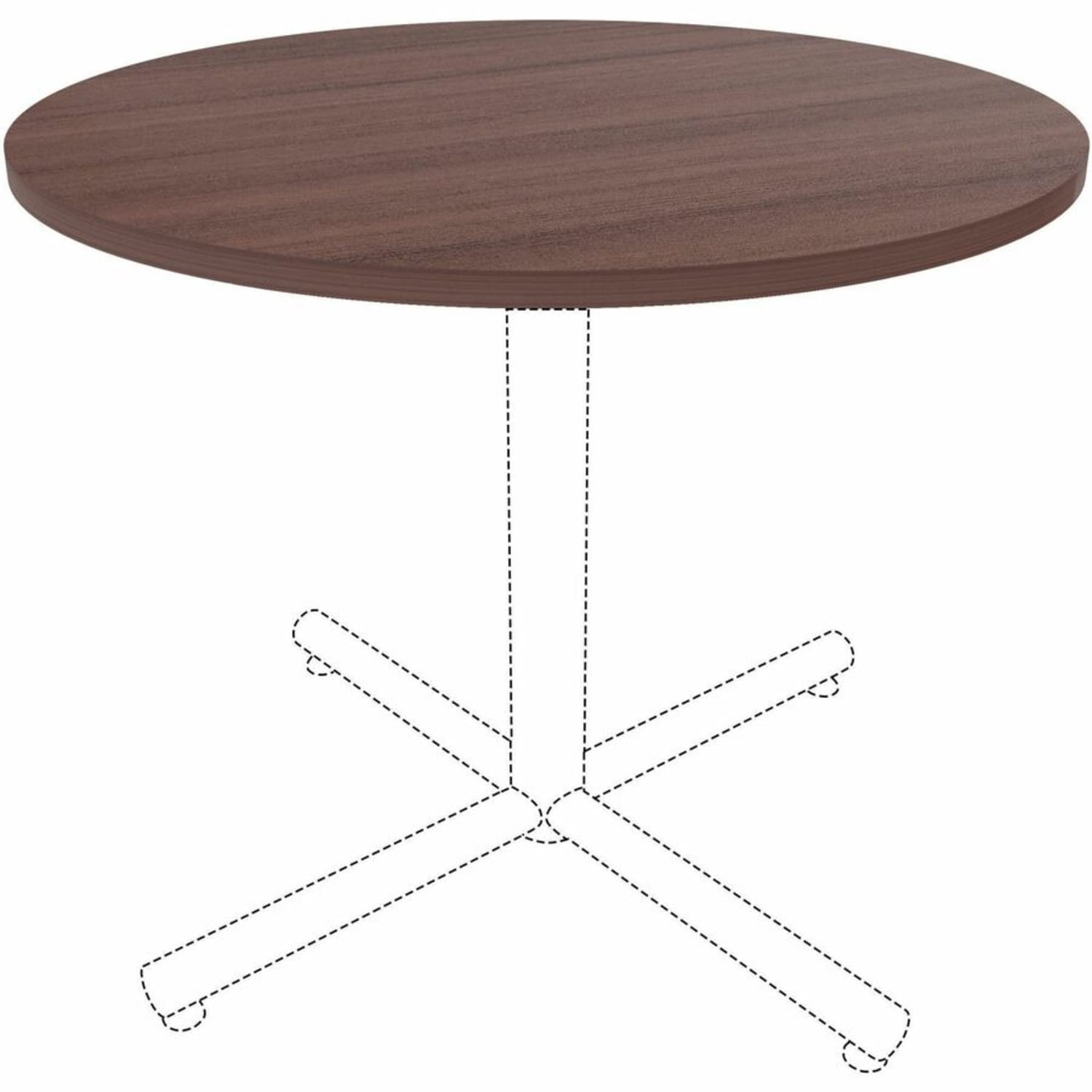 Lorell Hospitality/Conference Tabletop, x 36in Diameter, Espresso, 18258 - Image 4