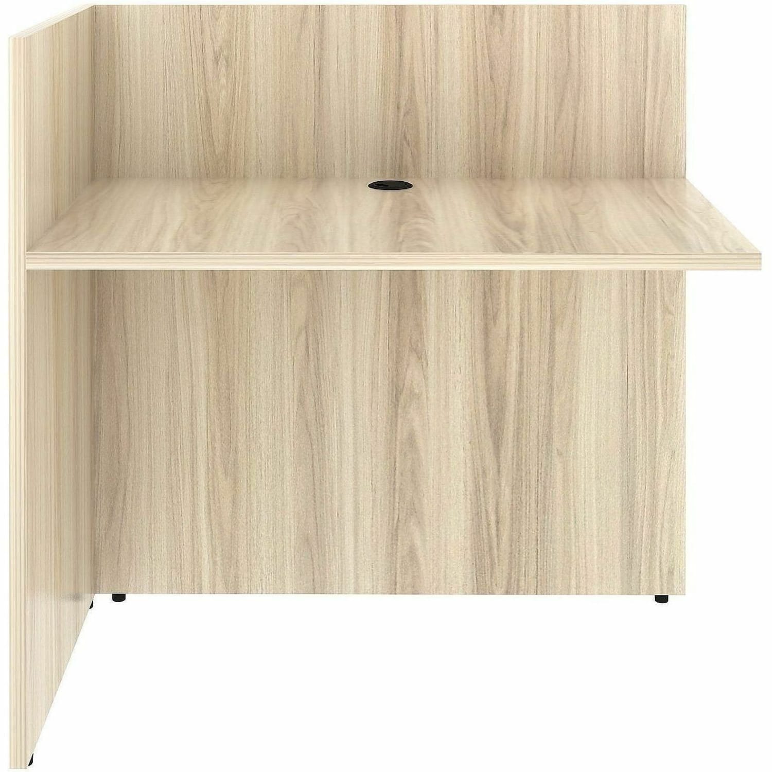 Lorell Essentials Reception Return,, 41.5inH x 42inW x 24inD, Modern Elm, 66326 - Image 3