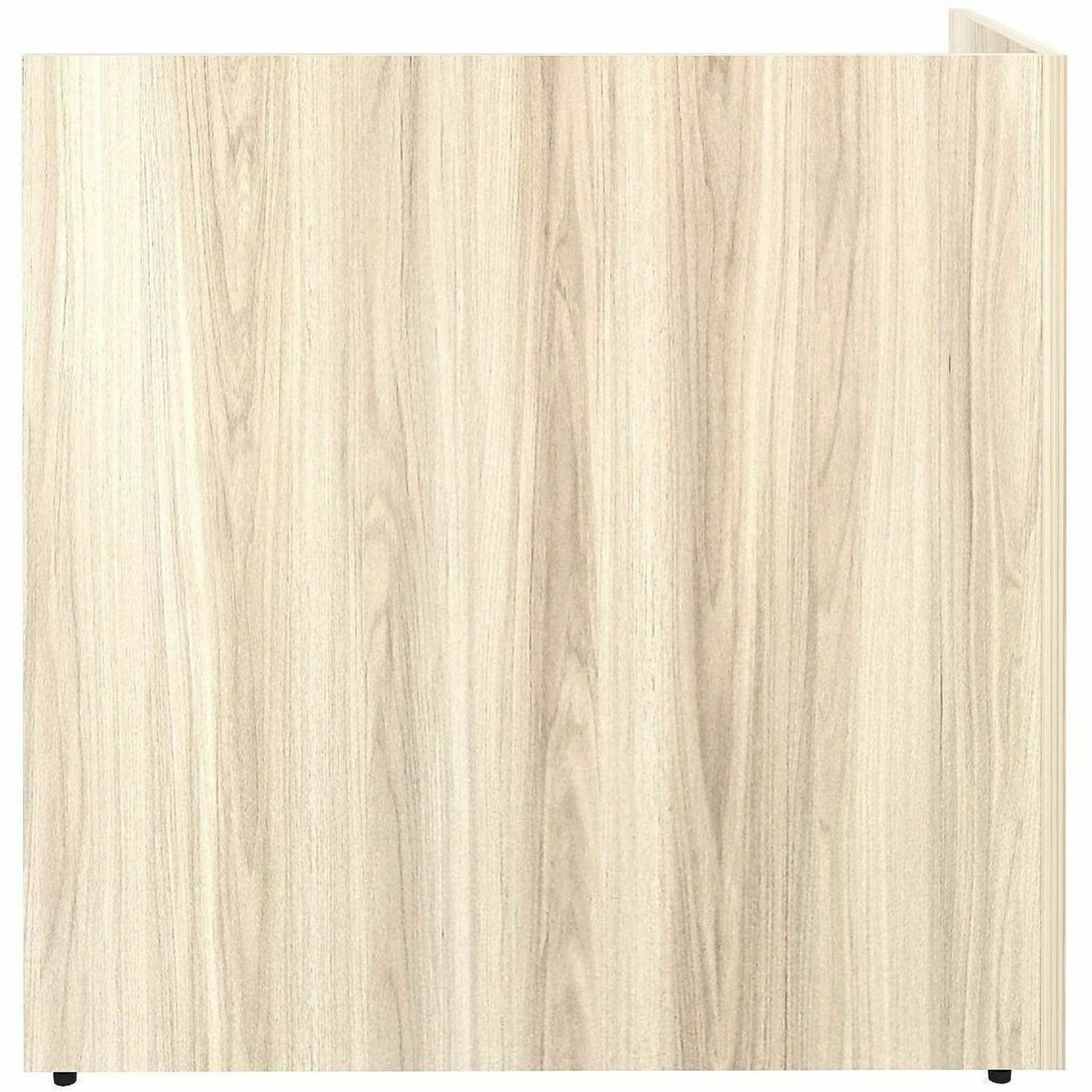 Lorell Essentials Reception Return,, 41.5inH x 42inW x 24inD, Modern Elm, 66326 - Image 6