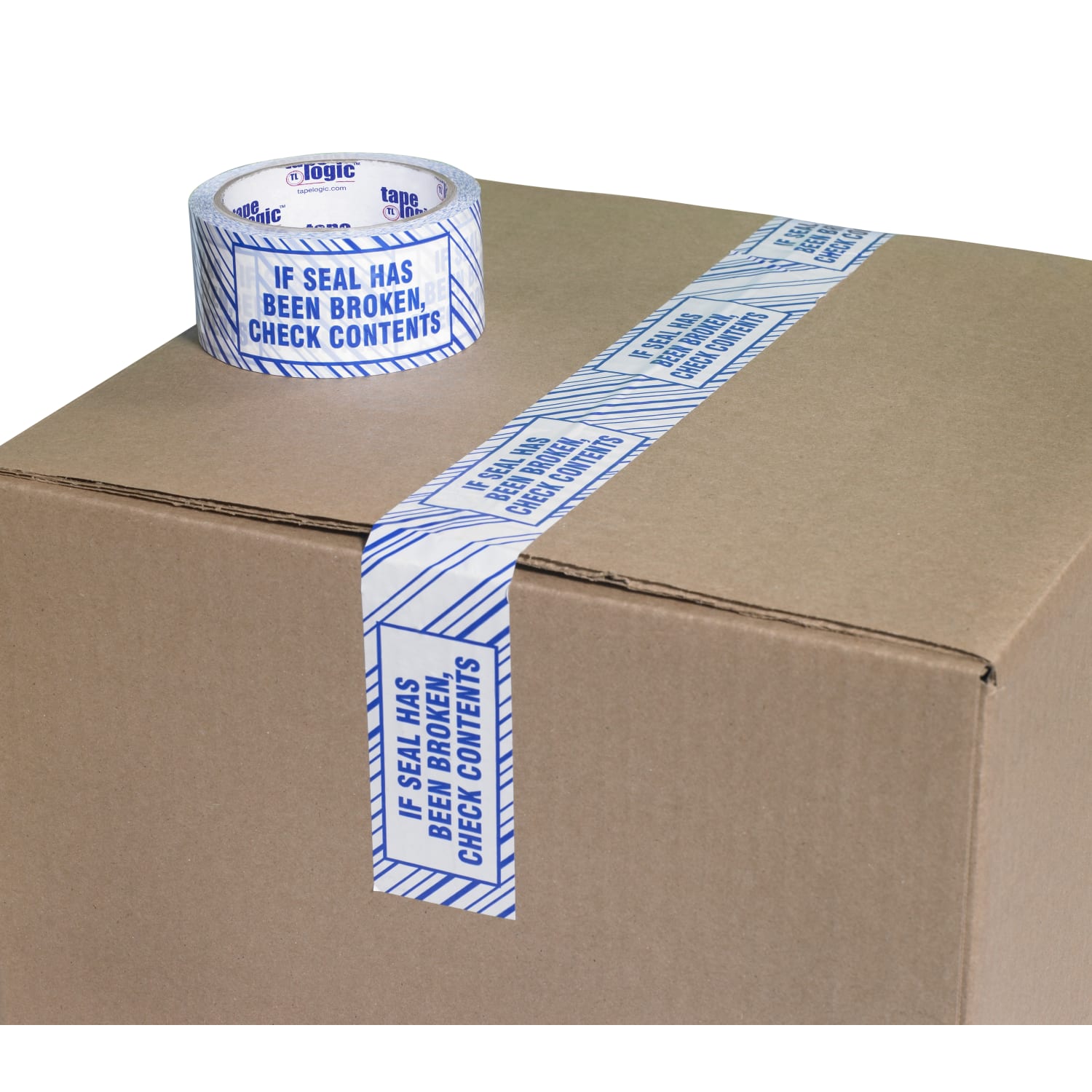Tape Logic Security Tape, If Seal Has Been?, 2in x 110 Yd., Blue/White, Case Of 6 - Image 5