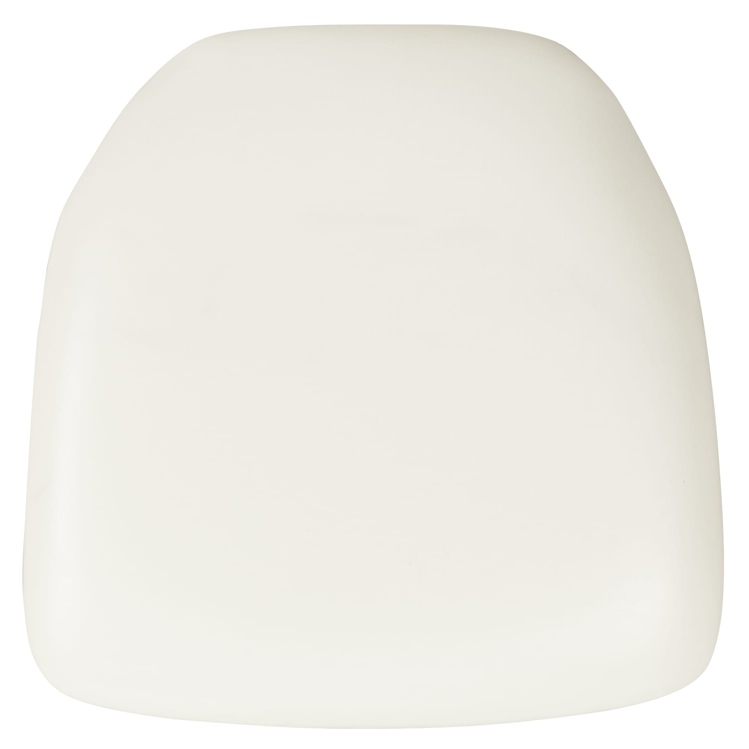Flash Furniture Chiavari Chair Cushion, Hard Vinyl, 2inH x 15-1/2inW x 15-1/2inD, White