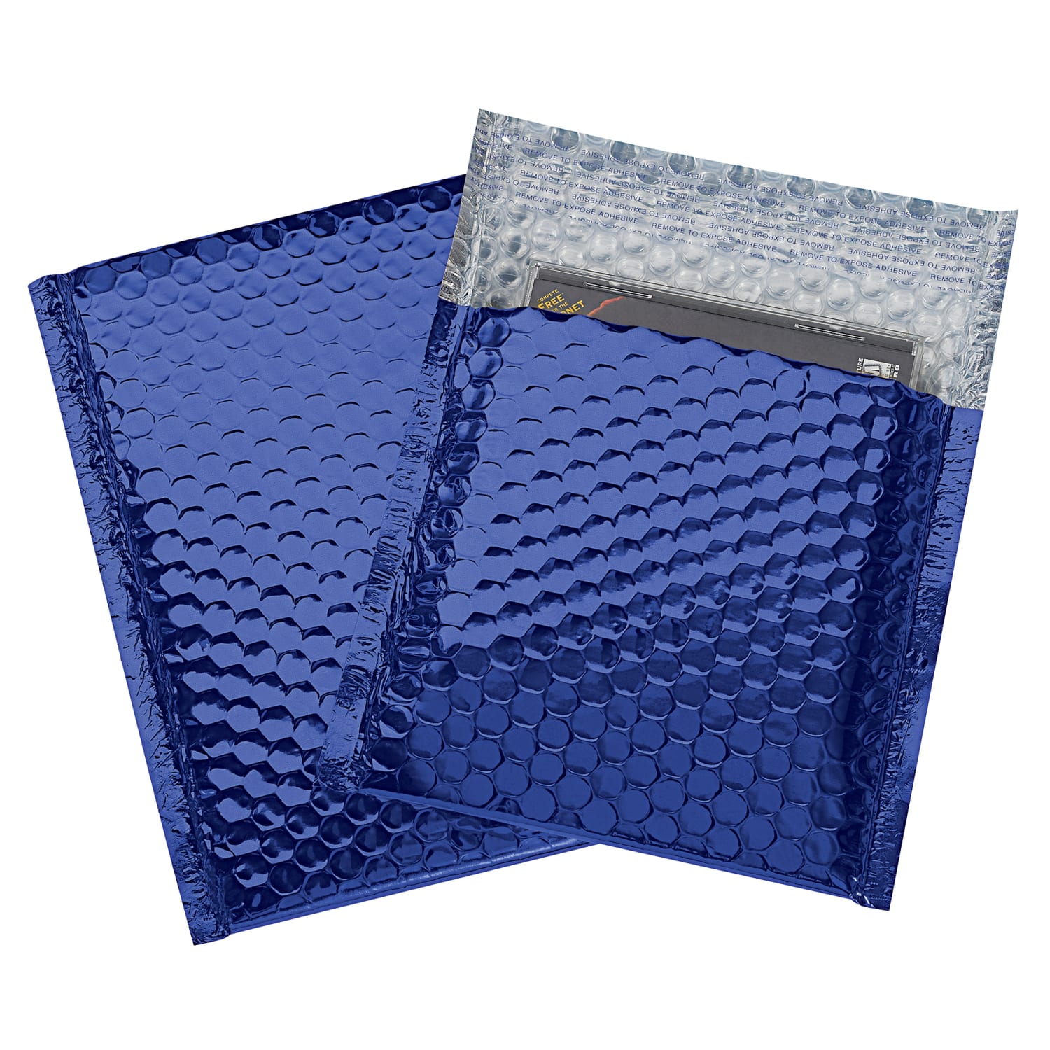 Partners Brand Blue Glamour Bubble Mailers 7in x 6 3/4in, Pack of 72 - Image 3