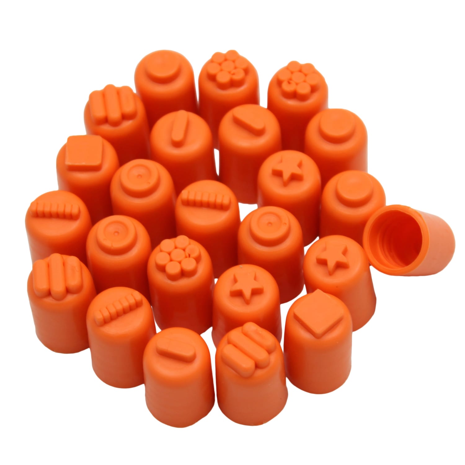 Ready 2 Learn Stamp Thimbles, 24 Thimbles Per Pack, Set Of 3 Packs - Image 3