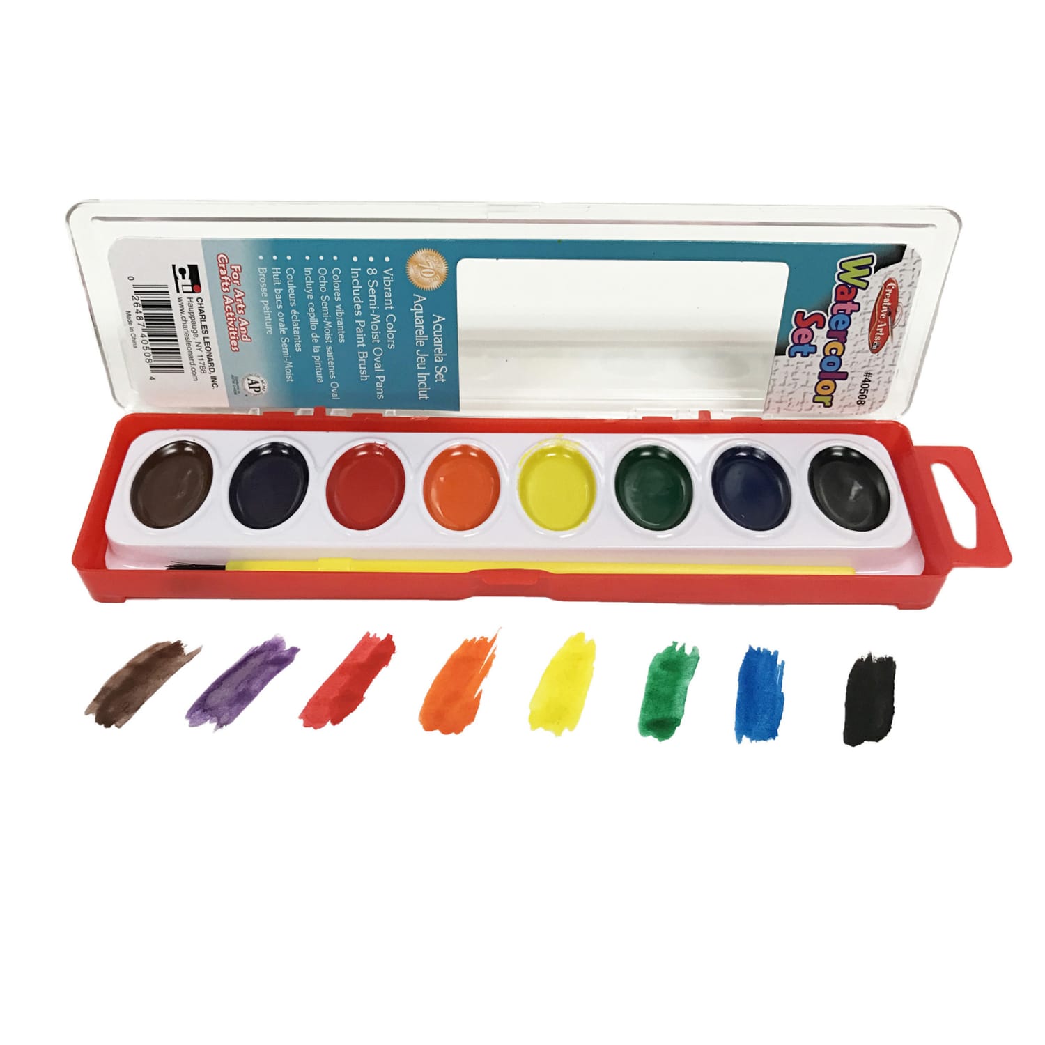 Charles Leonard Semi-Moist Watercolor Paint Sets, Pack Of 12 Sets - Image 4