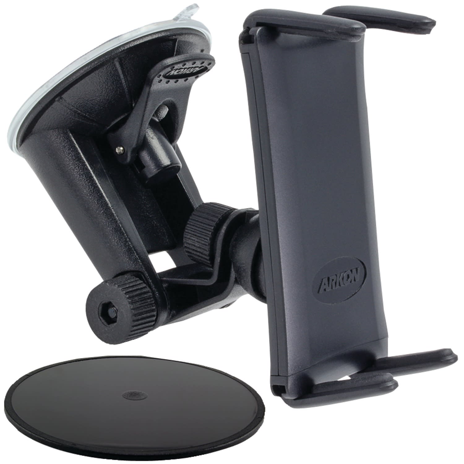 ARKON Robust Base Windshield Suction, Dashboard, or Console Mount