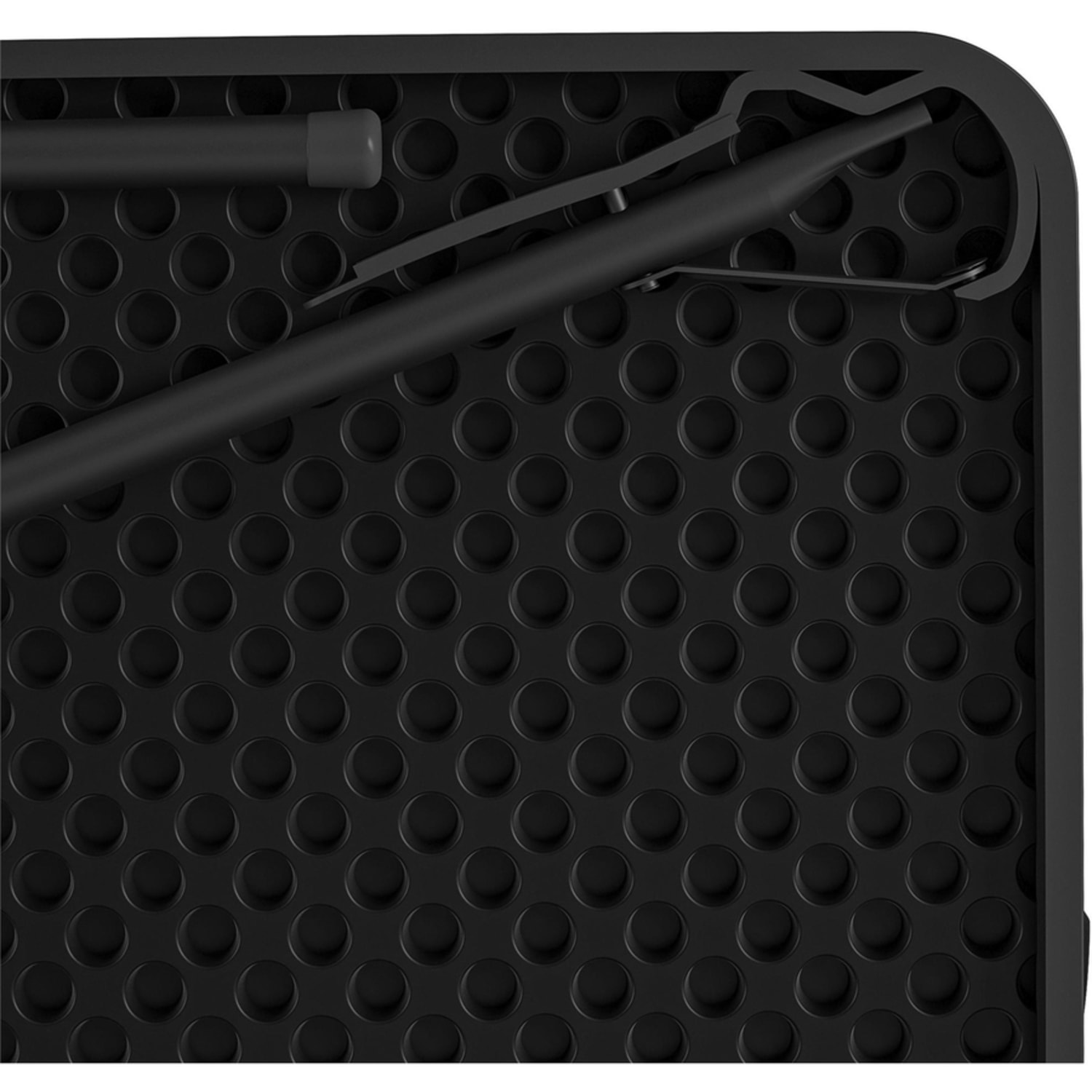 Cosco XL Fold-in-Half Card Table - Four Leg Base - 4 Legs - 200 lb Capacity - 38.50in Table Topx 38.50in Table Top Depth - 29.50in - Black - 1 Each - Image 6