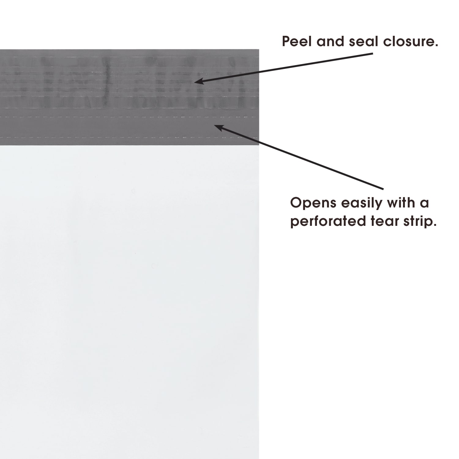 Partners Brand Long Poly Mailers 13in x 45in, Pack of 50 - Image 4