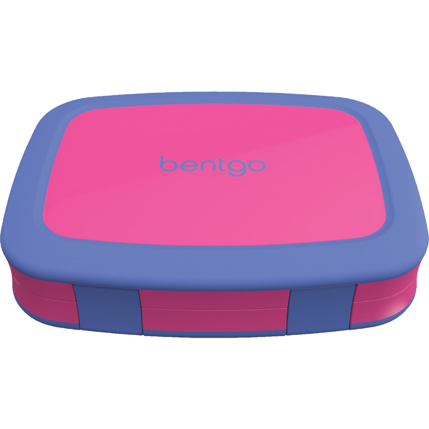 Bentgo Kids Brights Lunch Box, 2inH x 6-1/2inW x 8-1/2inD, Fuchsia