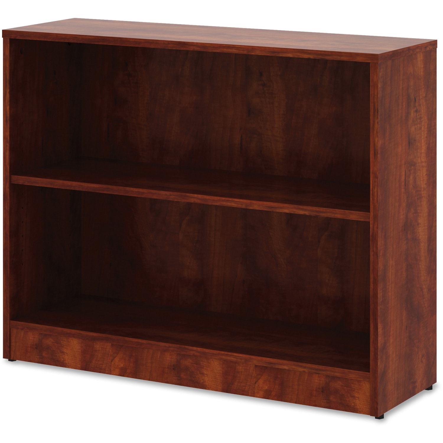 Lorell 30inH 2-Shelf Bookcase, Cherry - Image 4