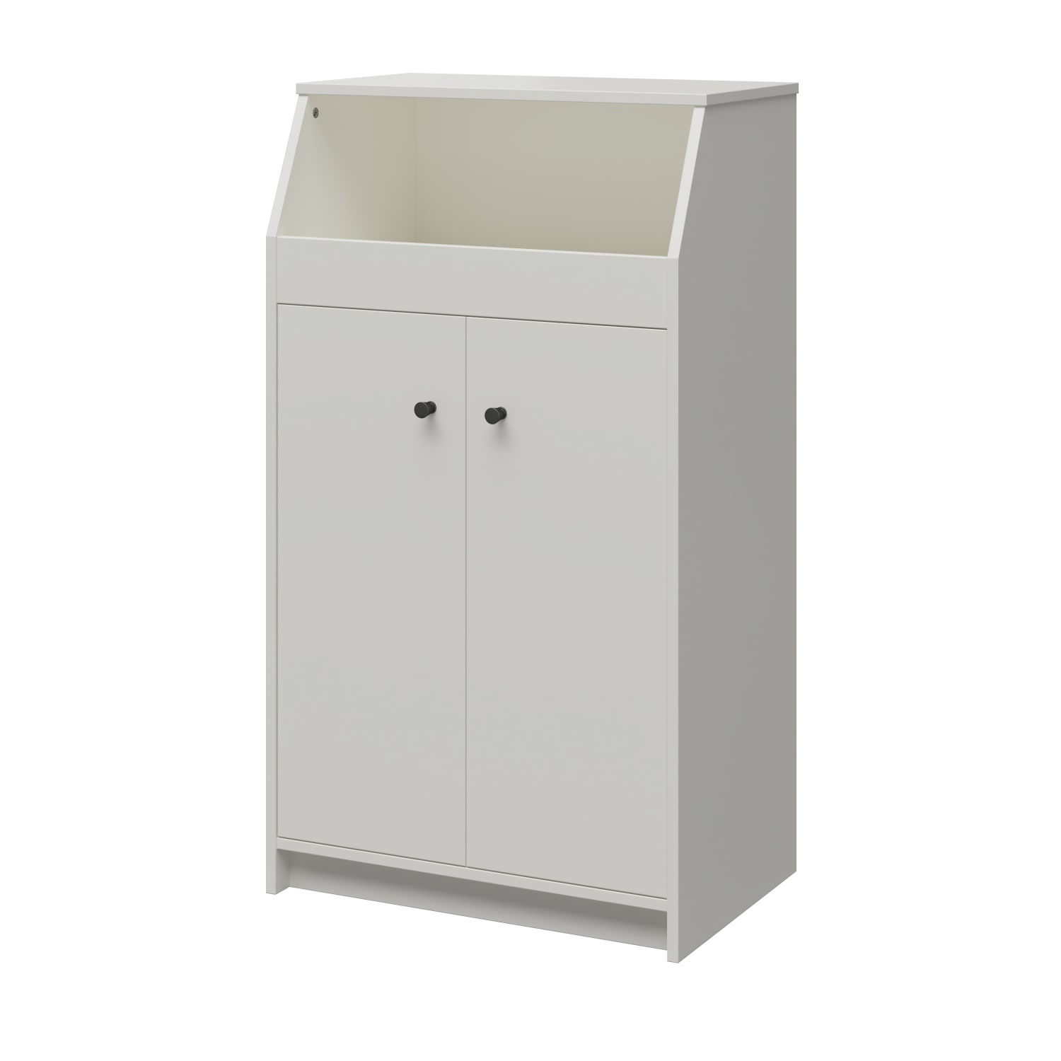 Ameriwood Home The Loft 24inW 2-Door Storage Tower, White - Image 4