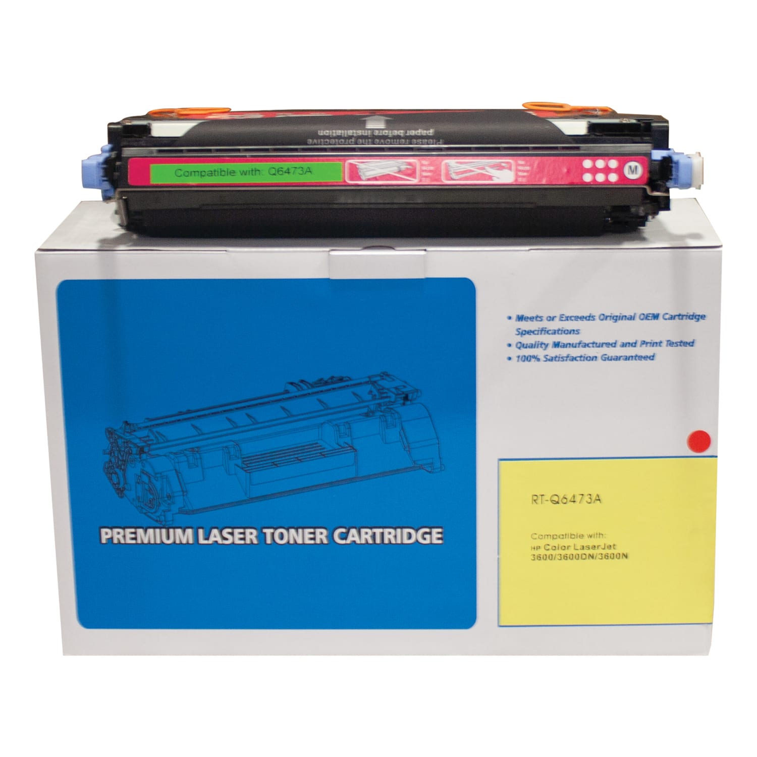 M&A Global Remanufactured Magenta Toner Cartridge Replacement For HP 502A, Q6473A Q6473A-CMA
