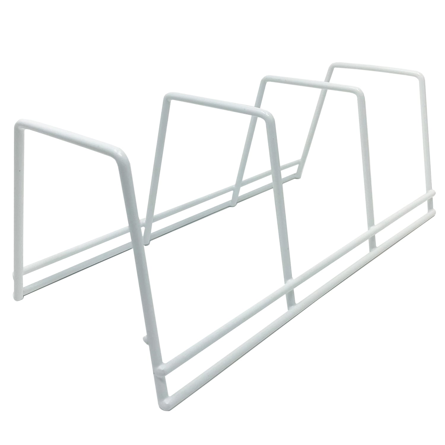 Better Houseware 3-Section Plate Rack, 4-3/4inH x 4-3/4inW x 10-3/4inD, White