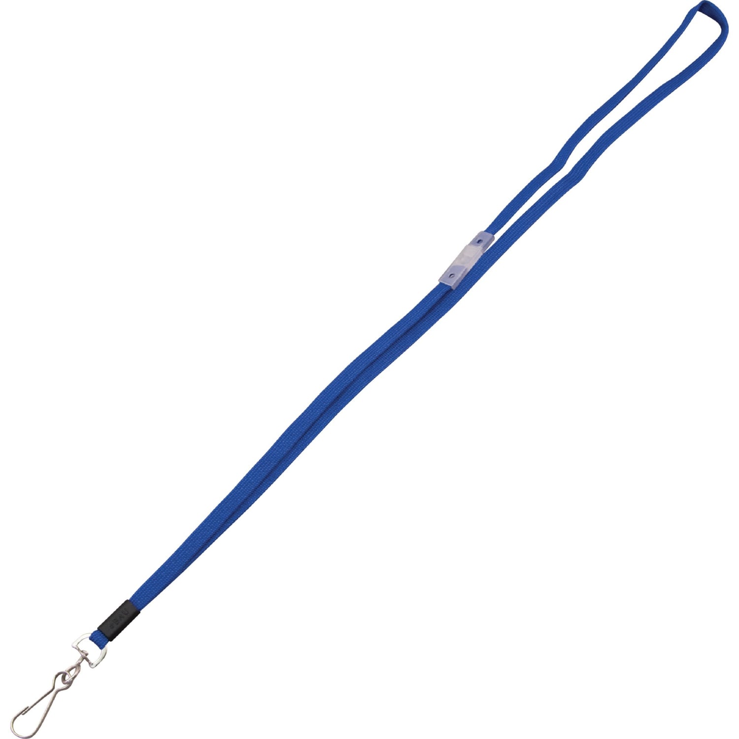 Advantus Metal Clasp Flat Breakaway Lanyard - 36in Length - Blue - Metal - 24 / Box