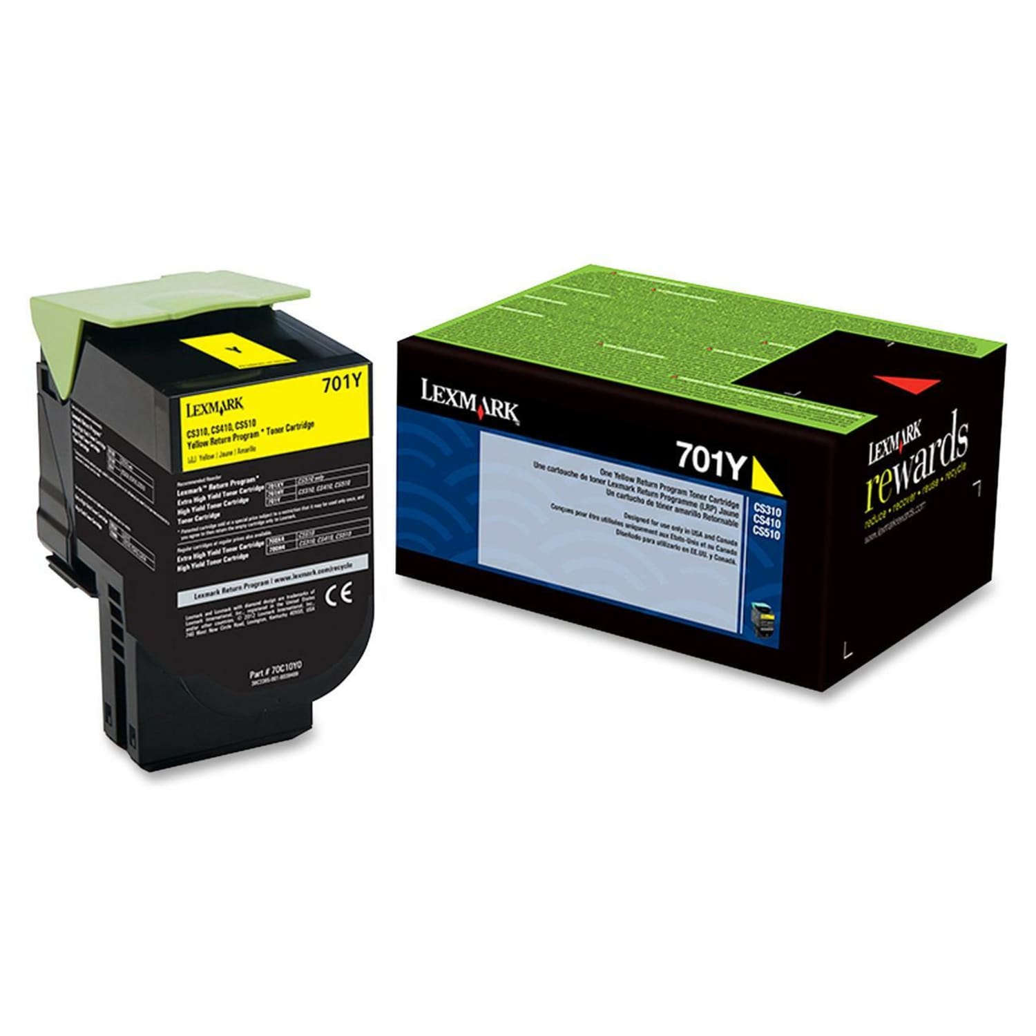 Lexmark 701Y Yellow Return Program Toner Cartridge - Image 3