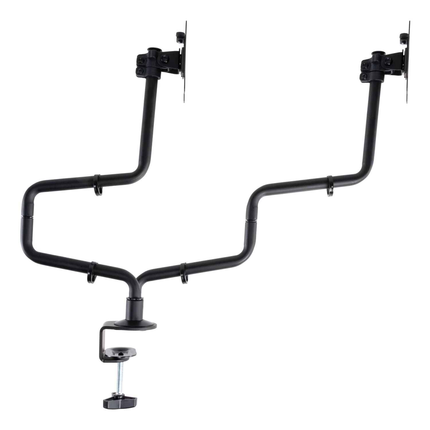 Allsop Dual-Monitor Arm for up to 32in Monitors, 24-1/2in to 18-1/2inH x 33inW x 19inD, Black - Image 4