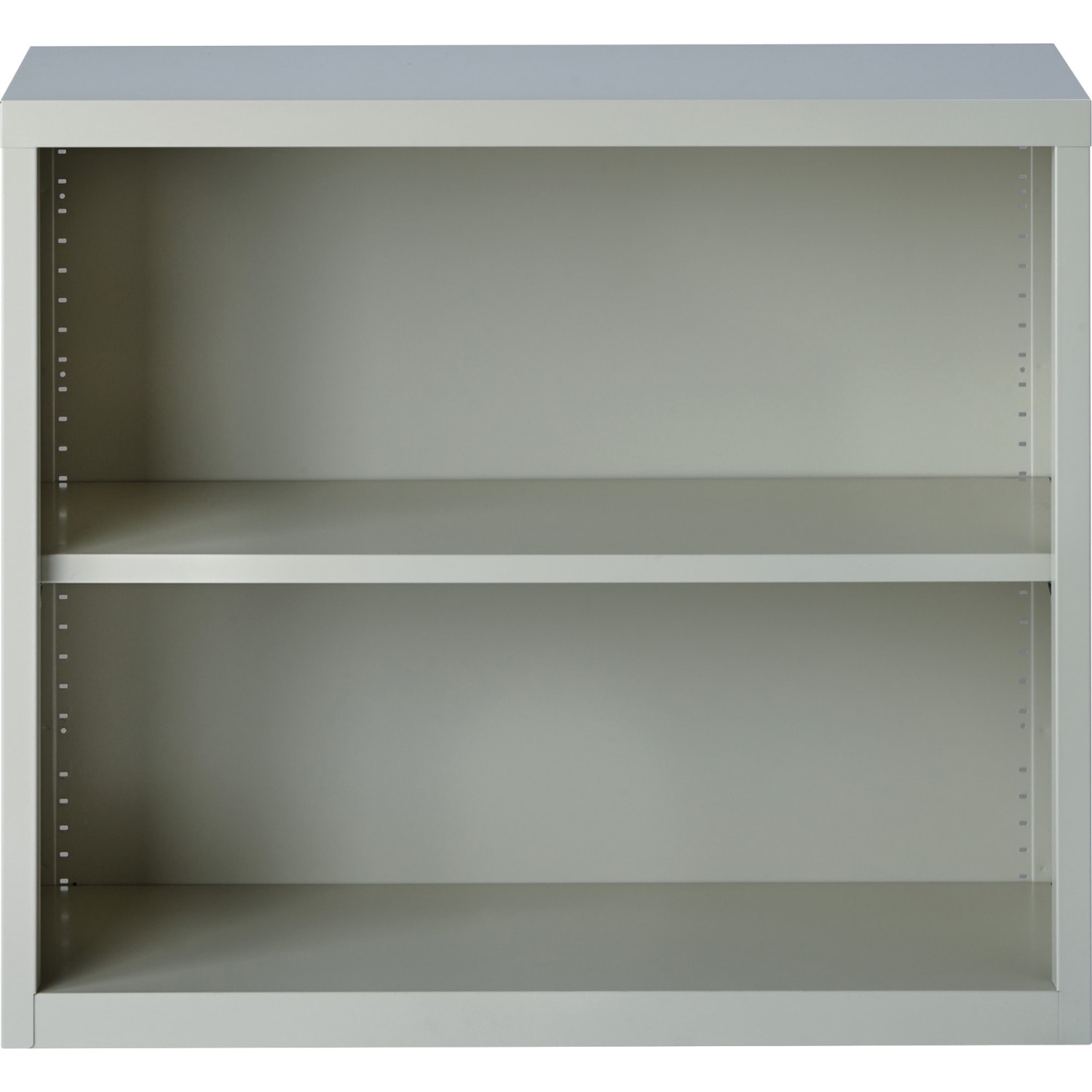 Lorell Fortress Series Steel Modular Shelving Bookcase, 2-Shelf, 30inH x 34-1/2inW x 13inD, Light Gray - Image 6