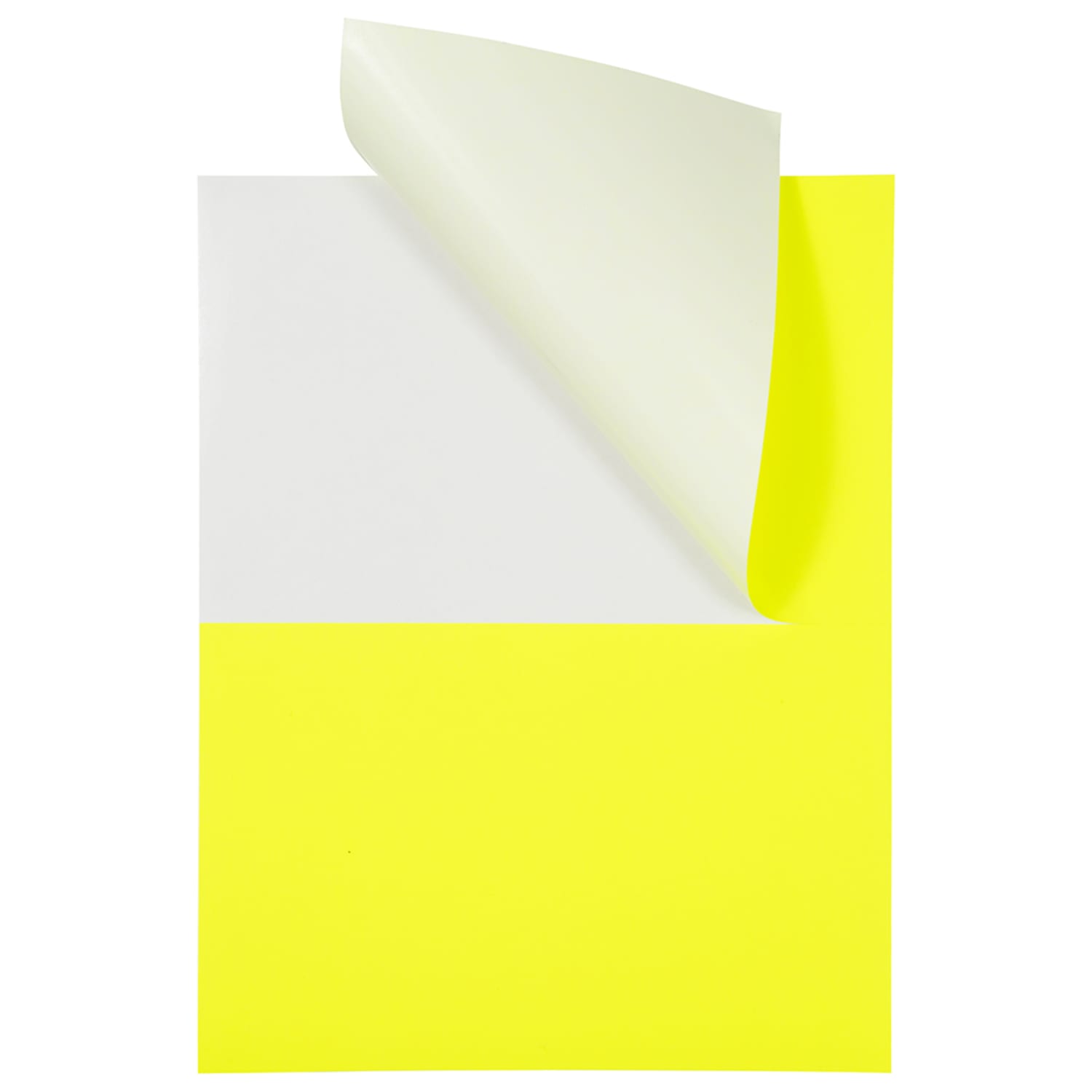 JAM Paper Half-Page Mailing And Shipping Labels, Rectangle, 5-1/2in x 8-1/2in, Neon Yellow, Pack Of 50 Labels - Image 4
