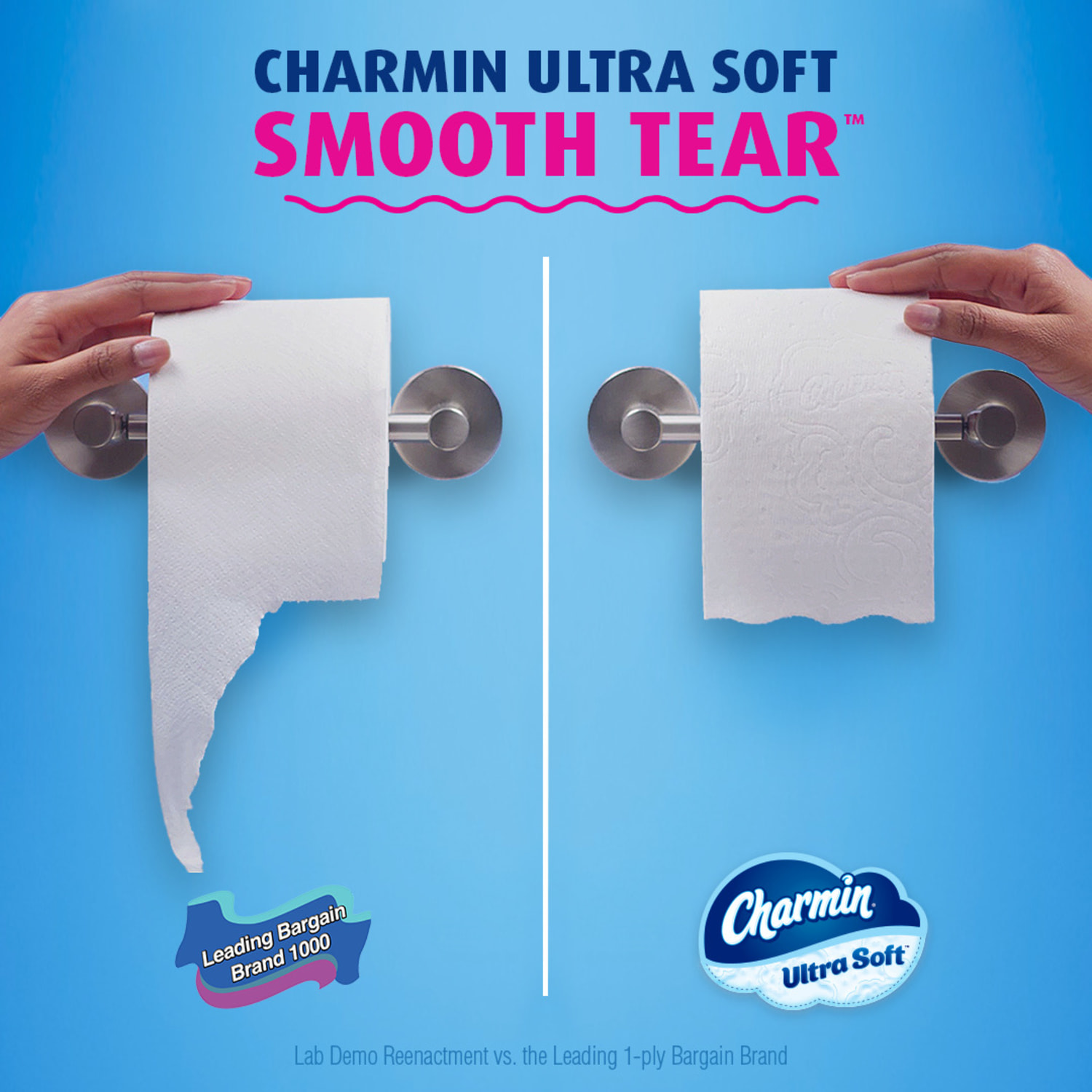 Charmin Ultra-Soft 2-Ply Toilet Paper Mega Rolls, 4in x 4in, White, 224 Sheets Per Roll, Pack Of 12 Rolls - Image 6