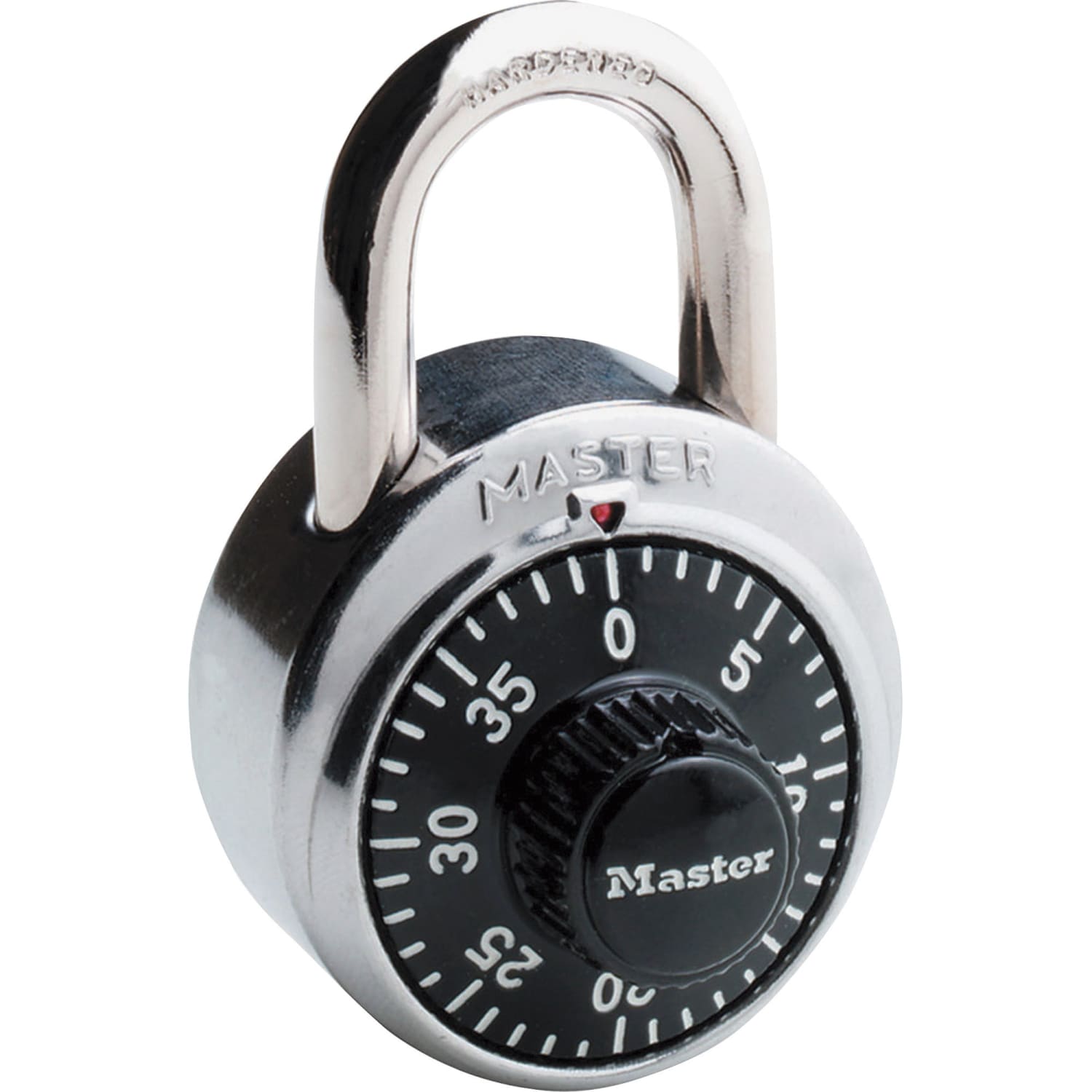 Master Lock Combination Padlock, Black/Chrome - Image 3