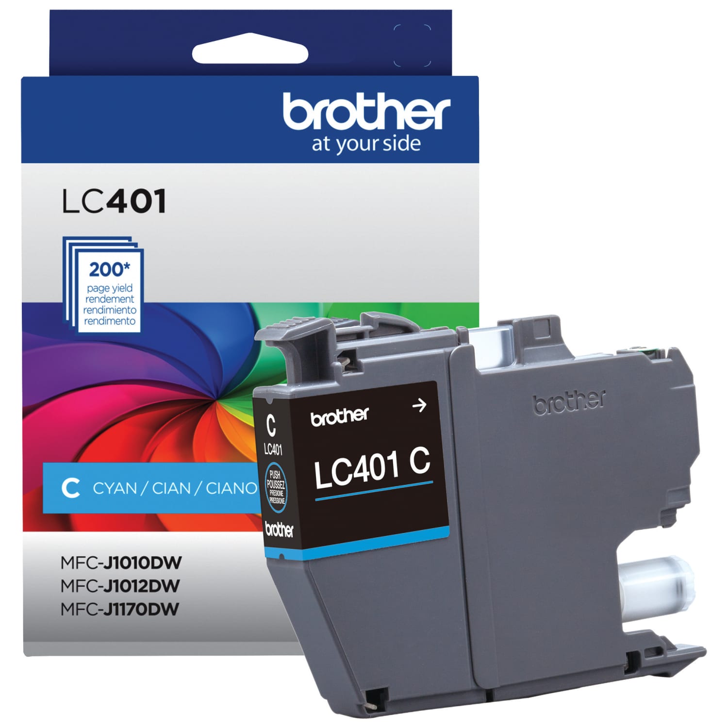 Brother LC401 Cyan Ink Cartridge, LC401C - Image 3