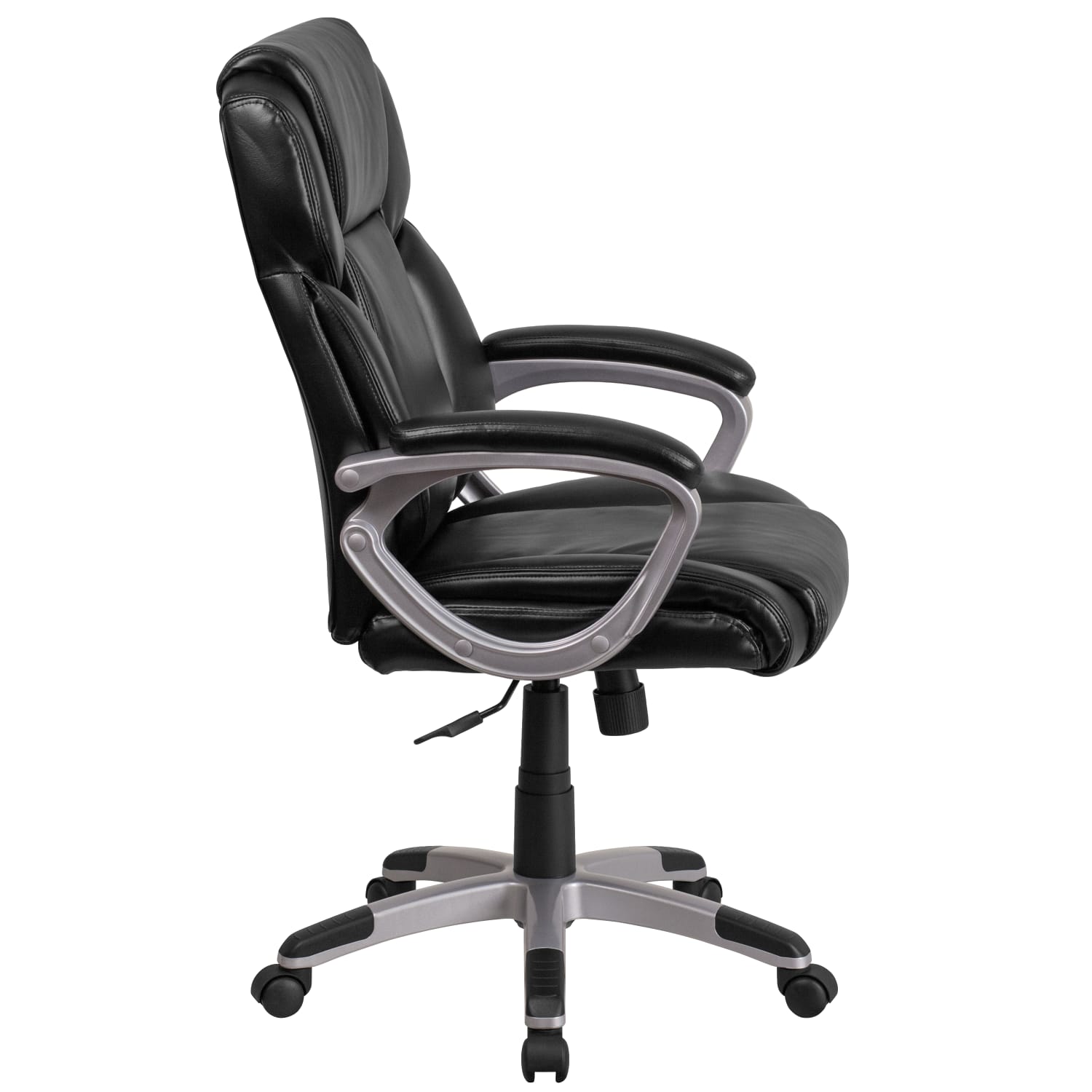 Flash Furniture LeatherSoft MidBack Executive Office Chair Black PopularChairscom Flash Furniture LeatherSoft Mid Back Executive Office Chair Black PopularChairscom