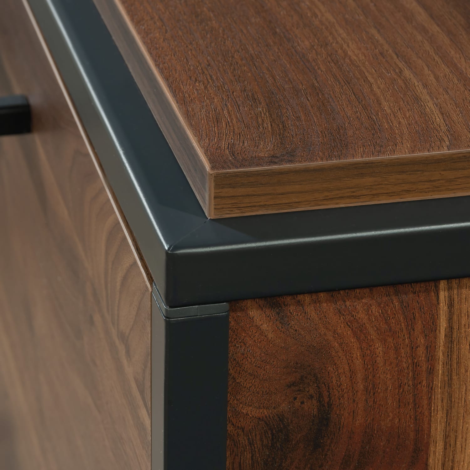 Sauder Nova Loft 30-1/4inW x 17-1/4inD Lateral 2-Drawer File Cabinet, Grand Walnut - Image 6