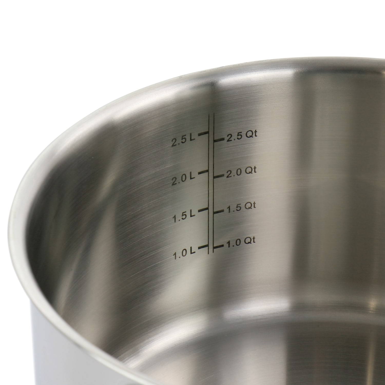 Martha Stewart Stainless Steel Saucepan With Glass Lid. 3.5 Quart, Silver - Image 5