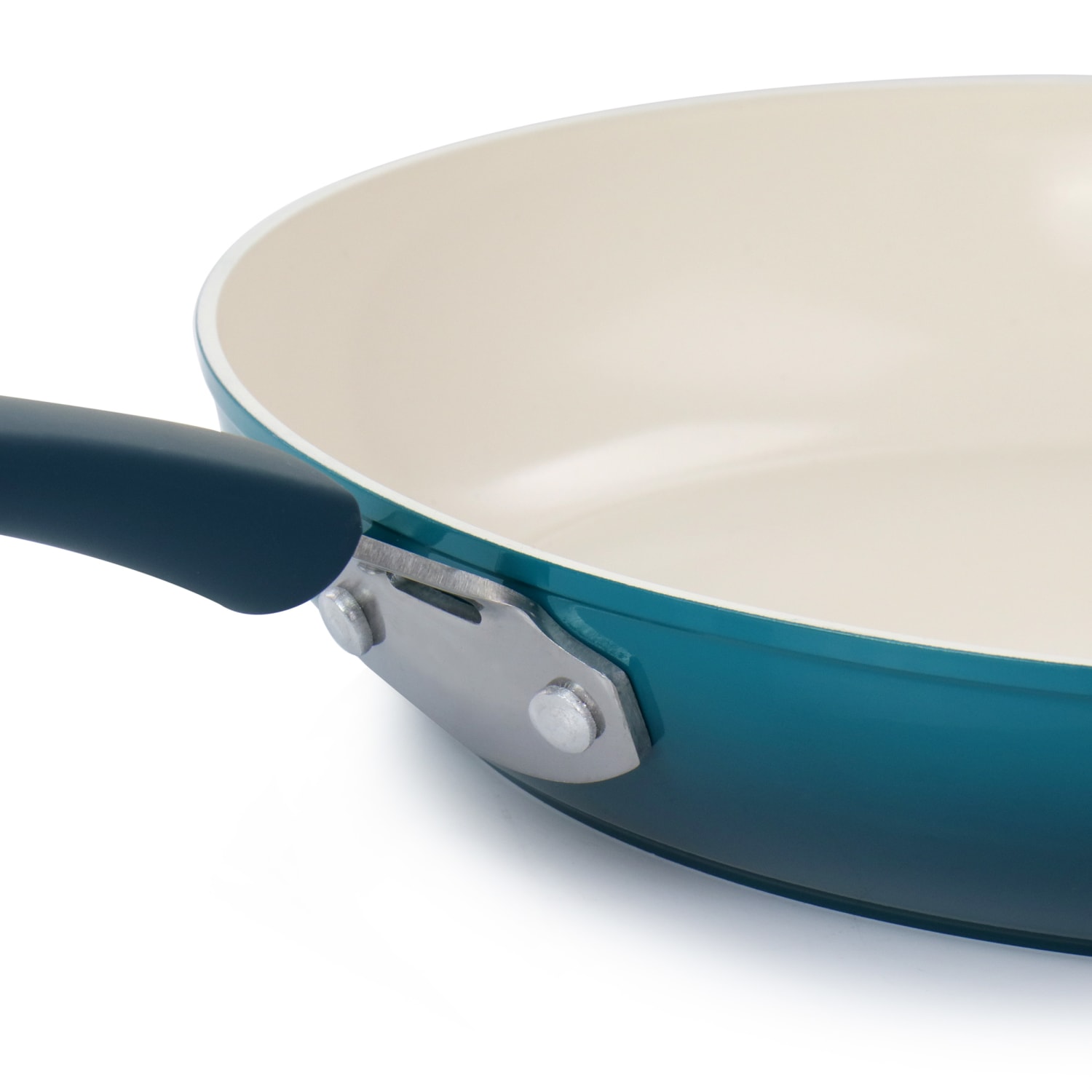 Oster Corbett Non-Stick Aluminum Frying Pan, 2-3/16inH x 12inW x 20inD, Turquoise - Image 3