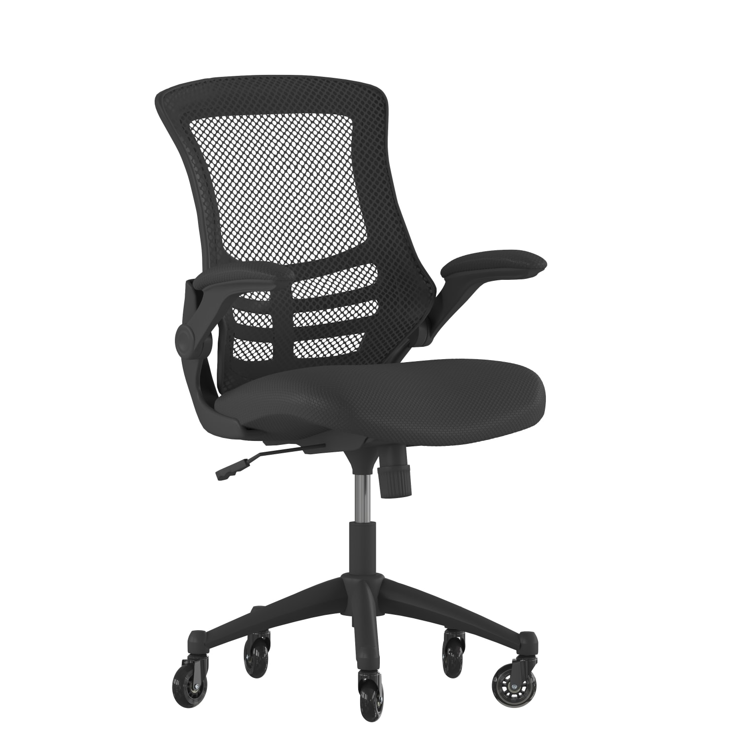 Flash Furniture Kelista Ergonomic Mesh Mid Back Swivel Task Chair Black PopularChairscom