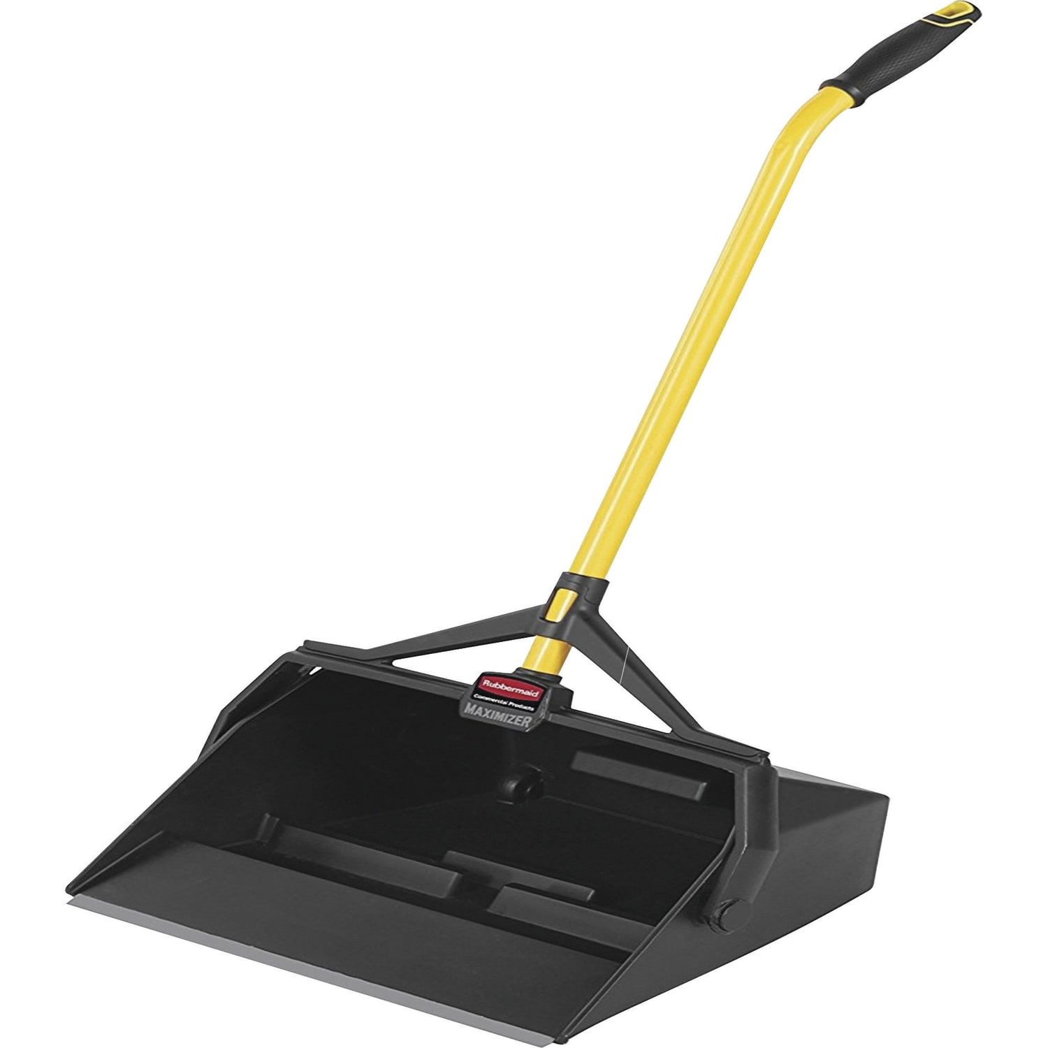 Rubbermaid Commercial Maximizer Wet/Dry Debris Pans, 16-15/16in x 29in, Black/Yellow, Set Of 6 Pans - Image 3