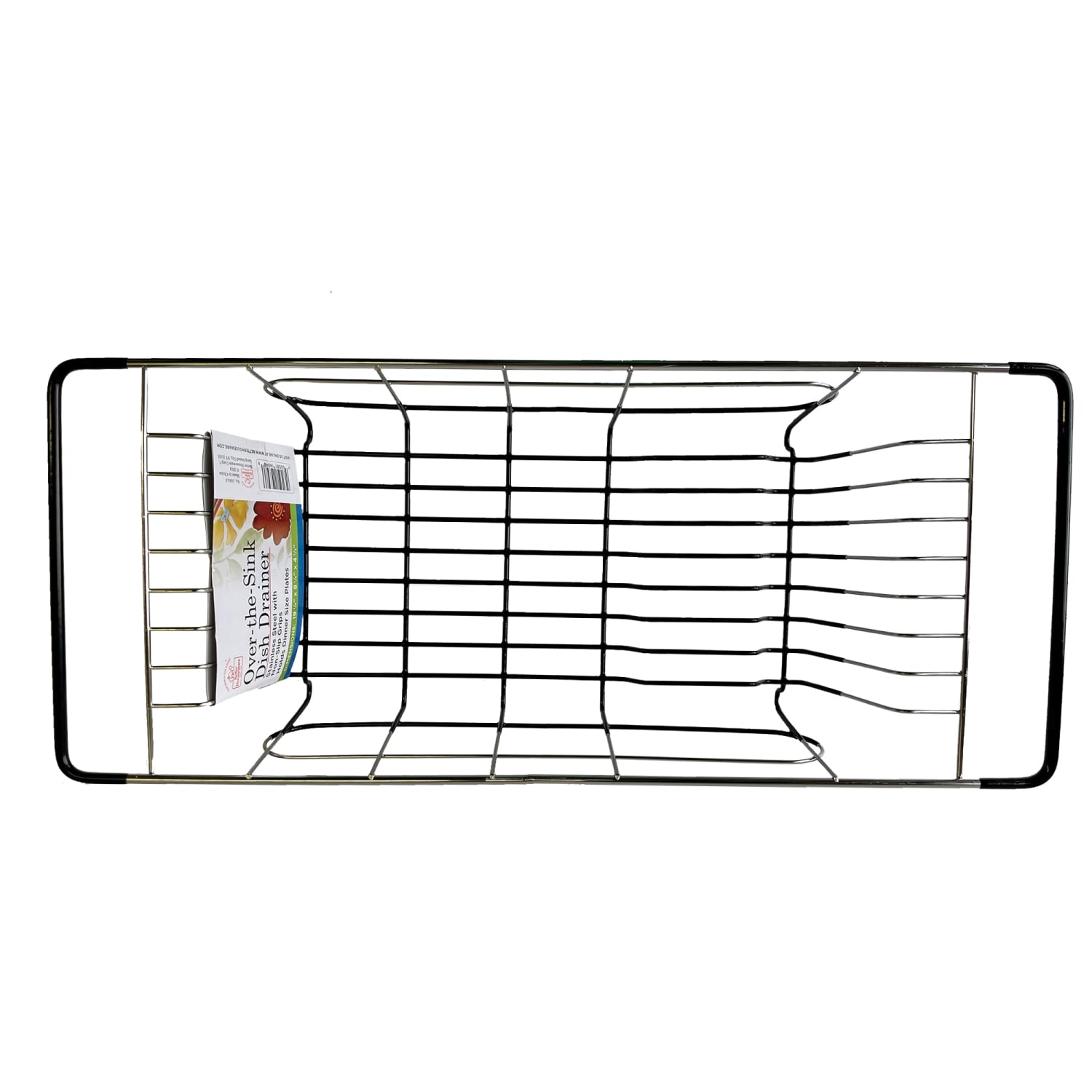 Better Houseware Stainless-Steel Over-the-Sink Dish Drainer, 4-1/2inH x 8-1/4inW x 19-1/4inD, Silver - Image 3