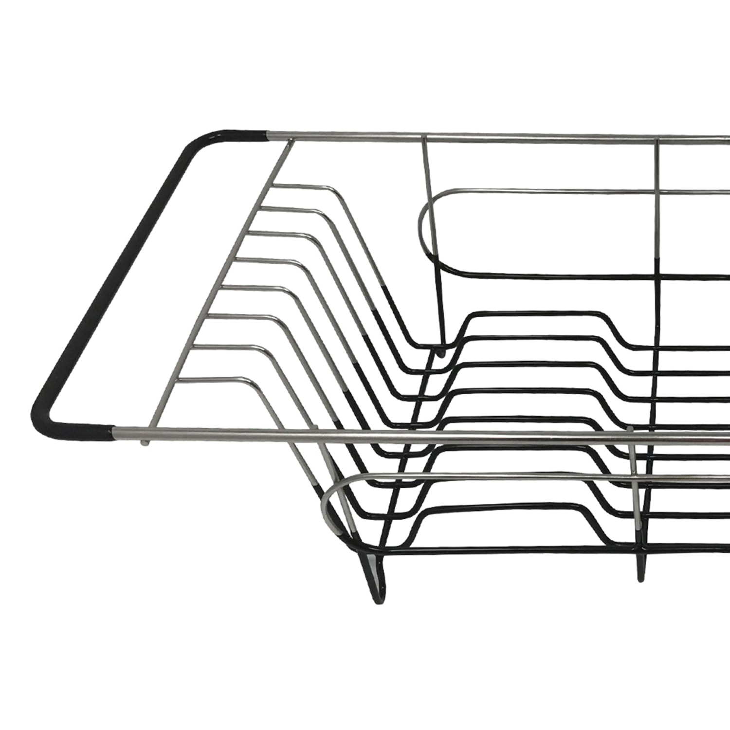 Better Houseware Stainless-Steel Over-the-Sink Dish Drainer, 4-1/2inH x 8-1/4inW x 19-1/4inD, Silver - Image 4
