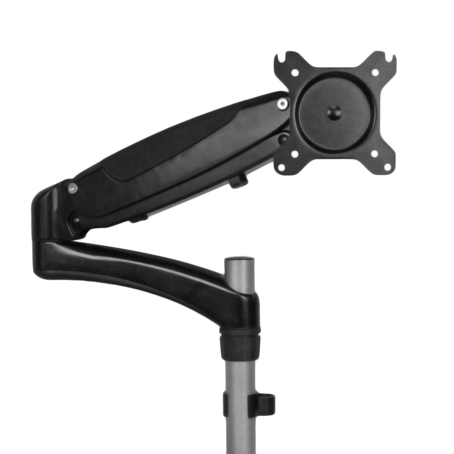 StarTech.com Laptop Monitor Stand - Computer Monitor Stand - Full Motion Articulating - VESA Mount Monitor Desk Mount - aluminum - black - screen size: 15in-27in - desk-mountable - Image 5